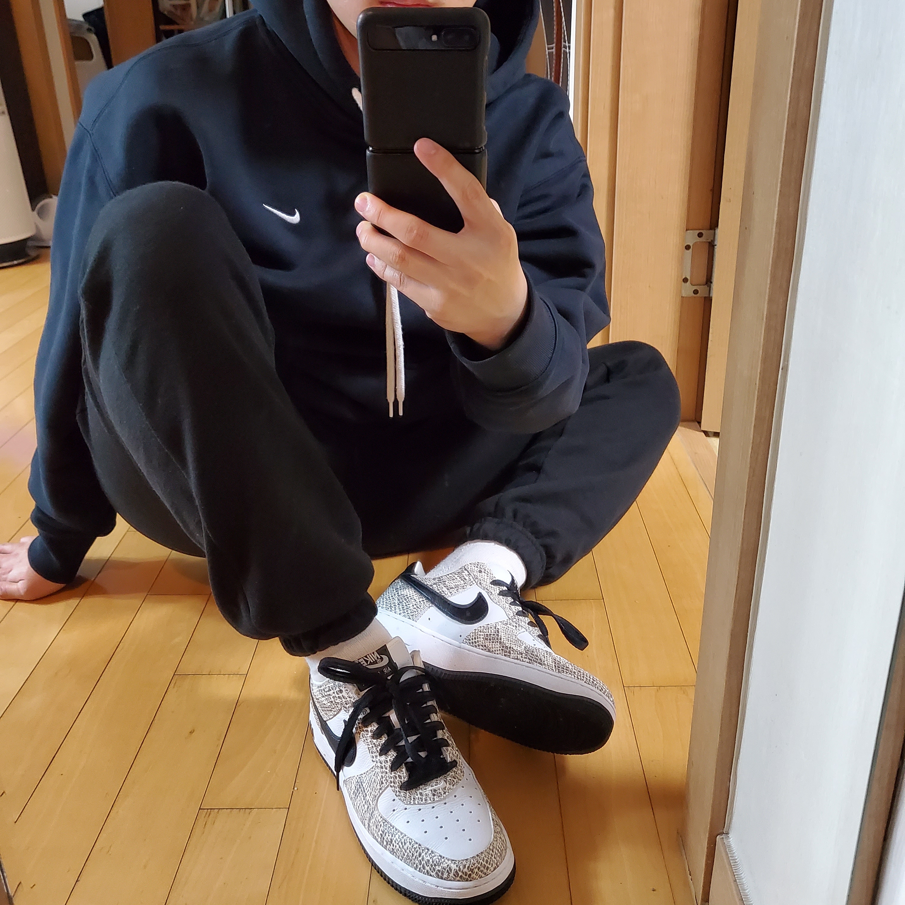 Nike Air Force 1 Low Retro Cocoa Snake 2018 착용 스타일