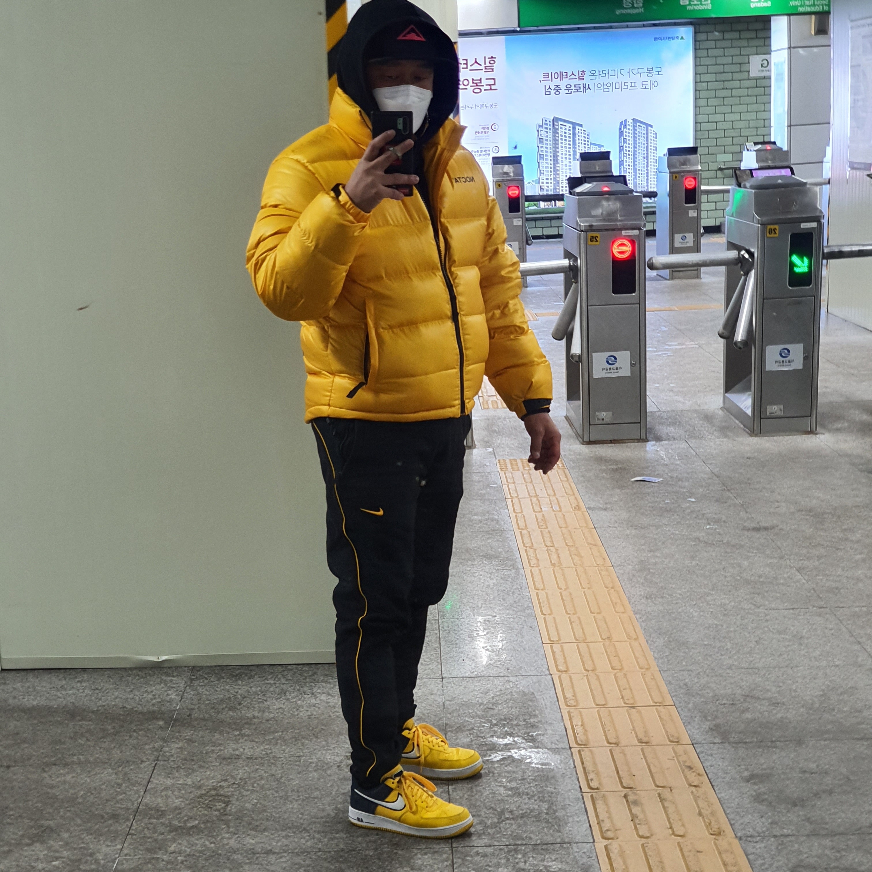 Nike x Drake Nocta Essential Hoodie Black - Asia, Nike x Drake Nocta Fleece Pants Black - US/EU 착용 스타일 - 3
