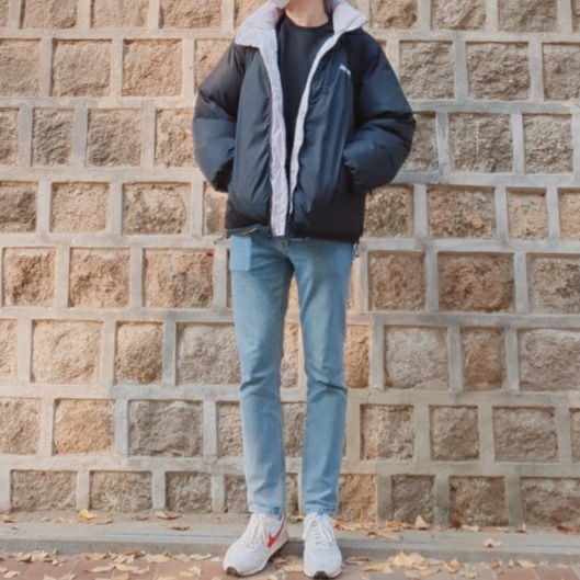 Nike Daybreak SP White University Red 착용 스타일