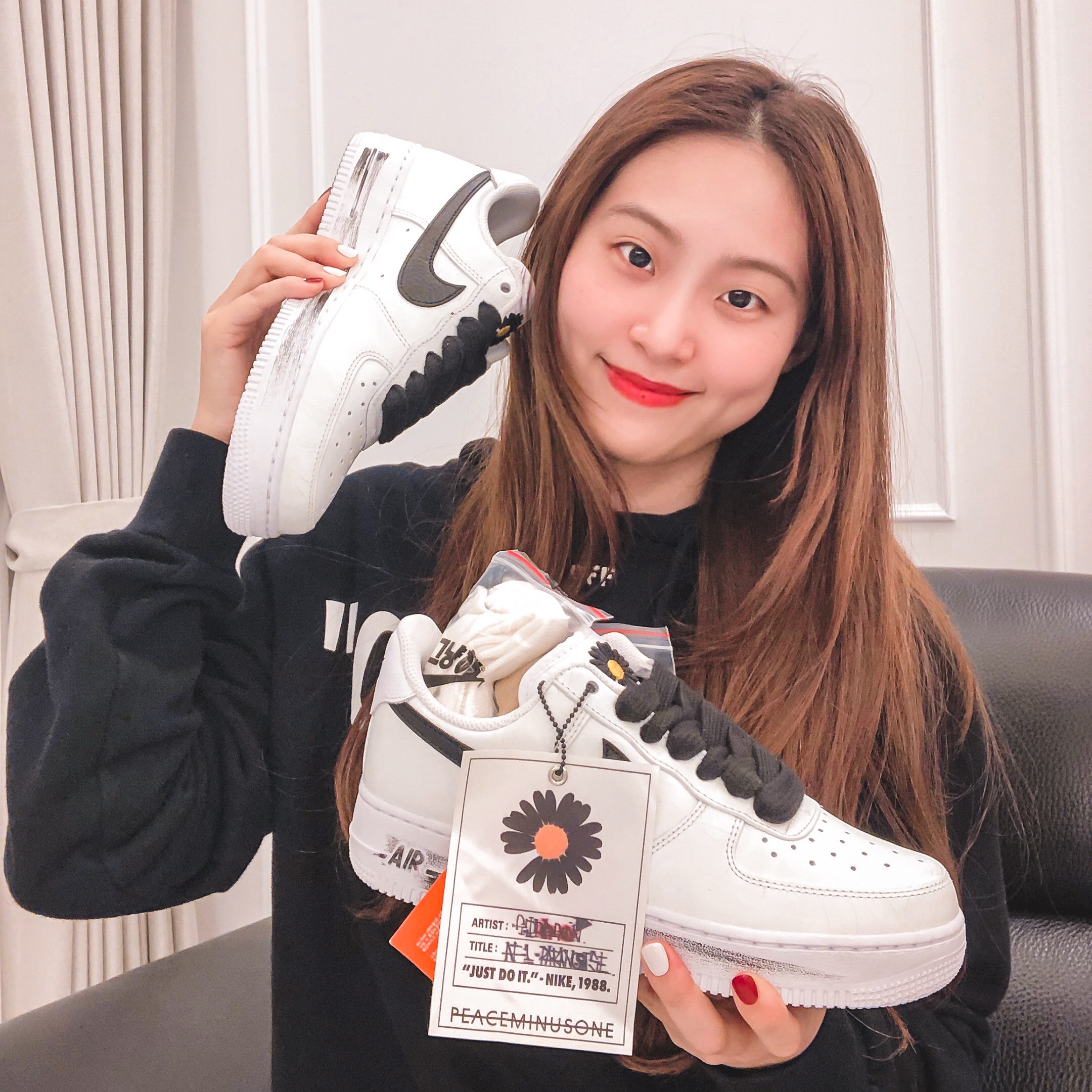 Nike x Peaceminusone Air Force 1 Low Para-Noise 2.0 착용 스타일