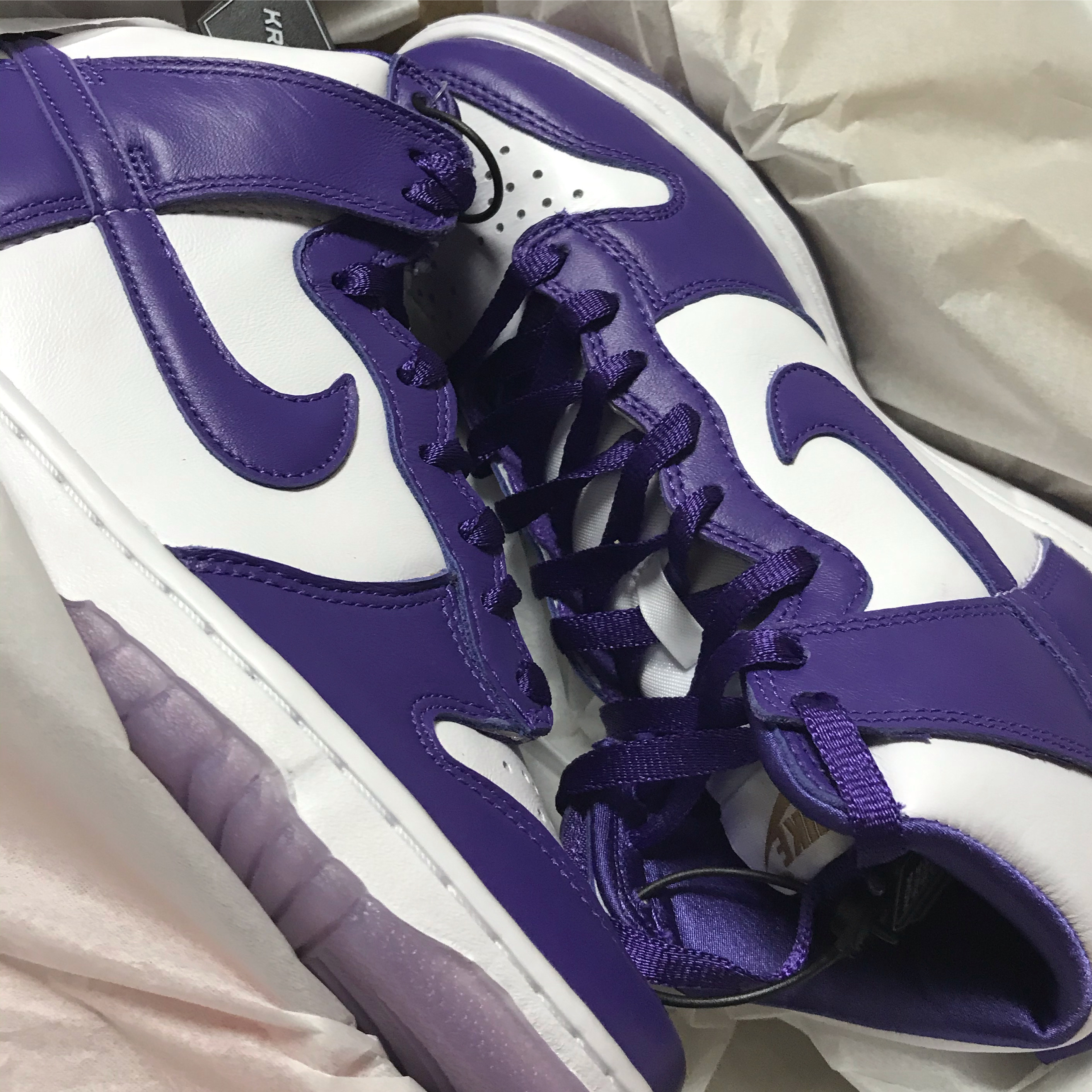 (W) Nike Dunk High SP Varsity Purple 착용 스타일