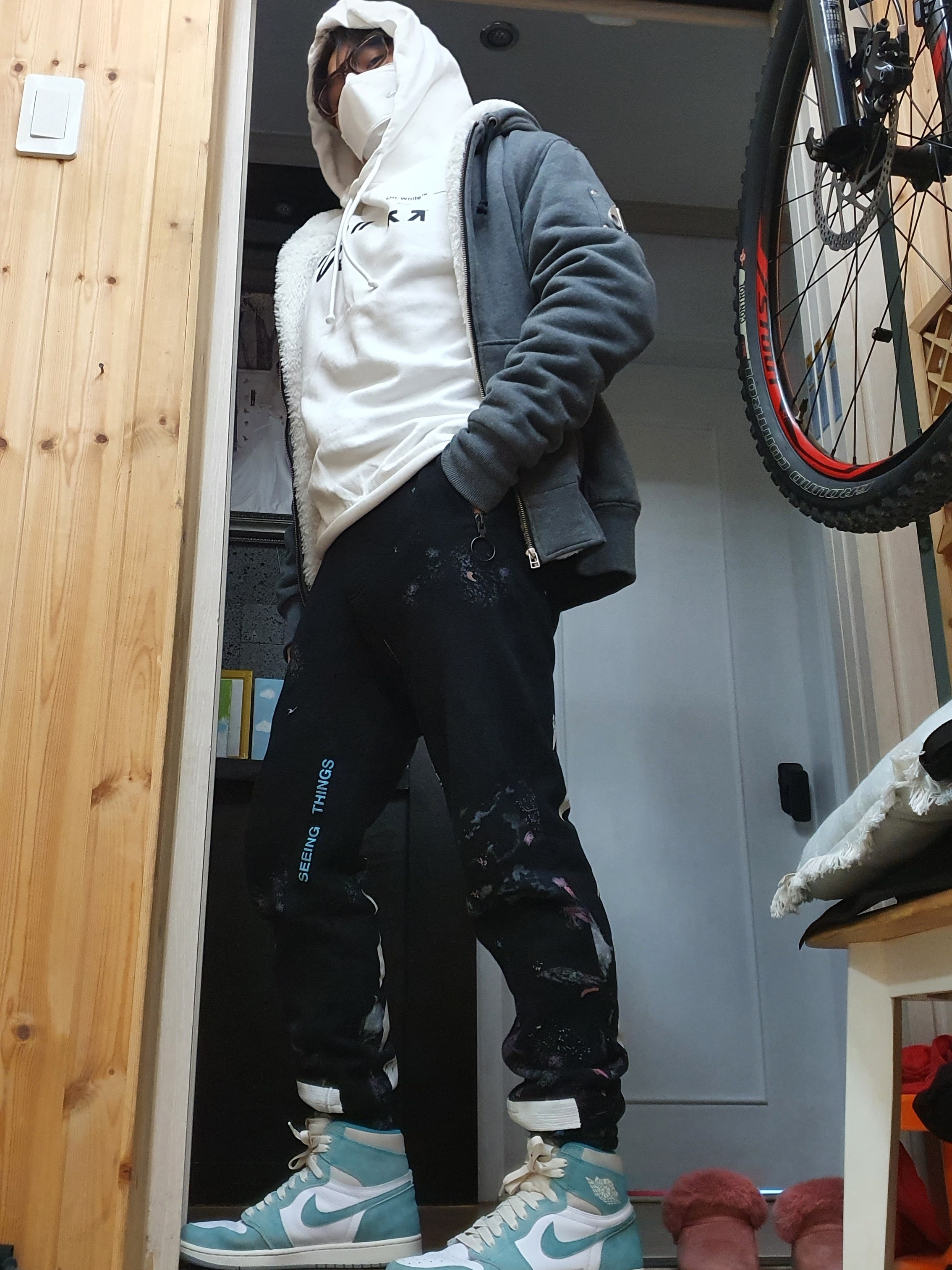 Jordan 1 Retro High OG Turbo Green 착용 스타일