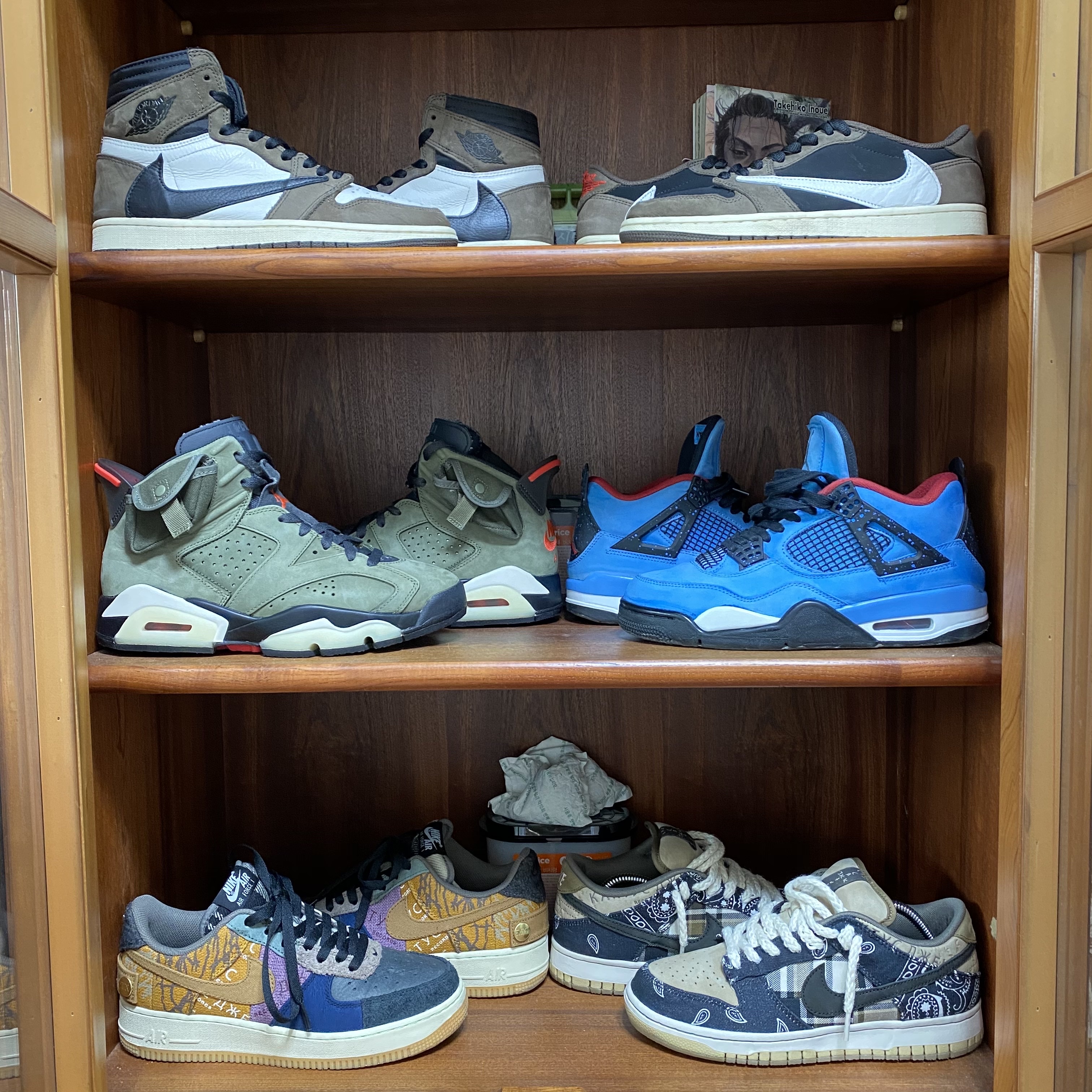 Jordan 1 x Travis Scott Retro High OG SP Mocha, Jordan 1 x Travis Scott Retro Low OG SP Mocha 착용 스타일 - 1
