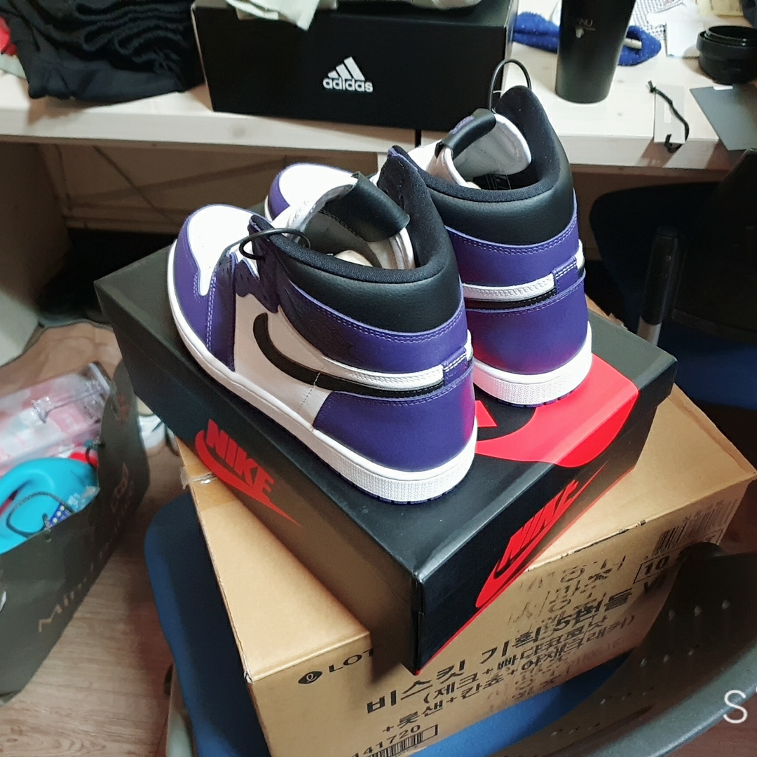 Jordan 1 Retro High OG Court Purple 2020 착용 스타일 - 2
