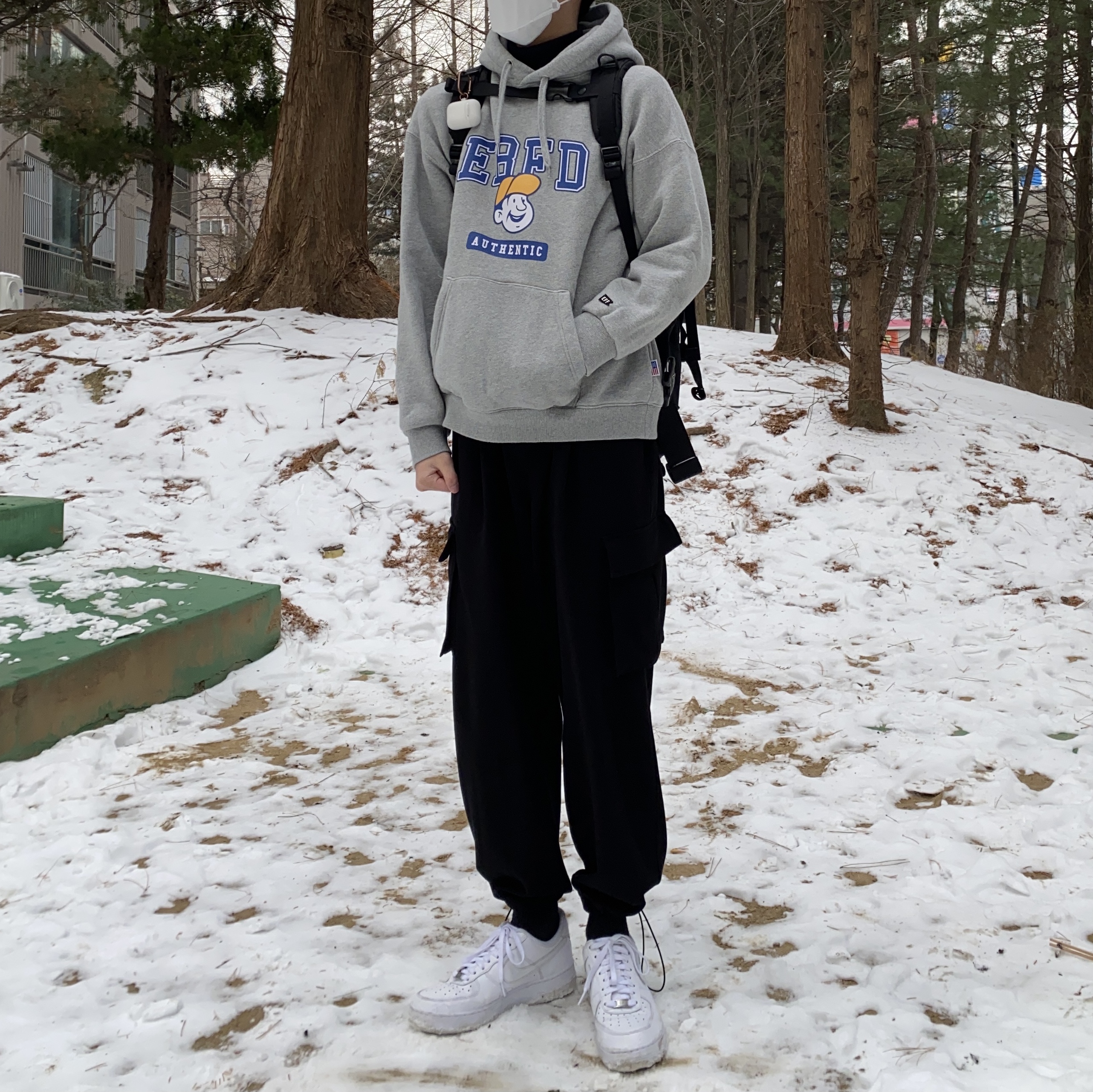 Nike Air Force 1 '07 Low White 착용 스타일