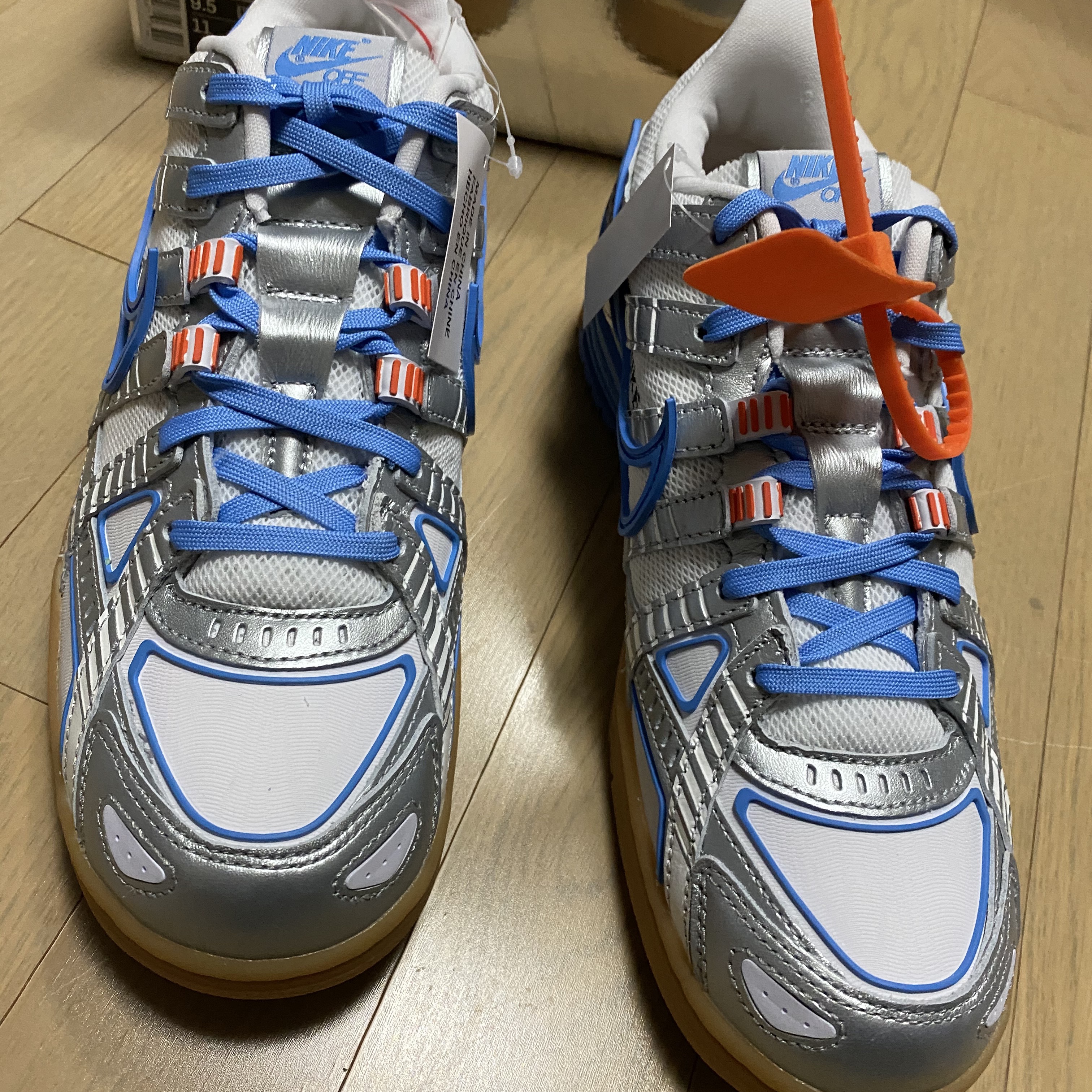 Nike x Off-White Air Rubber Dunk University Blue 착용 스타일 - 2