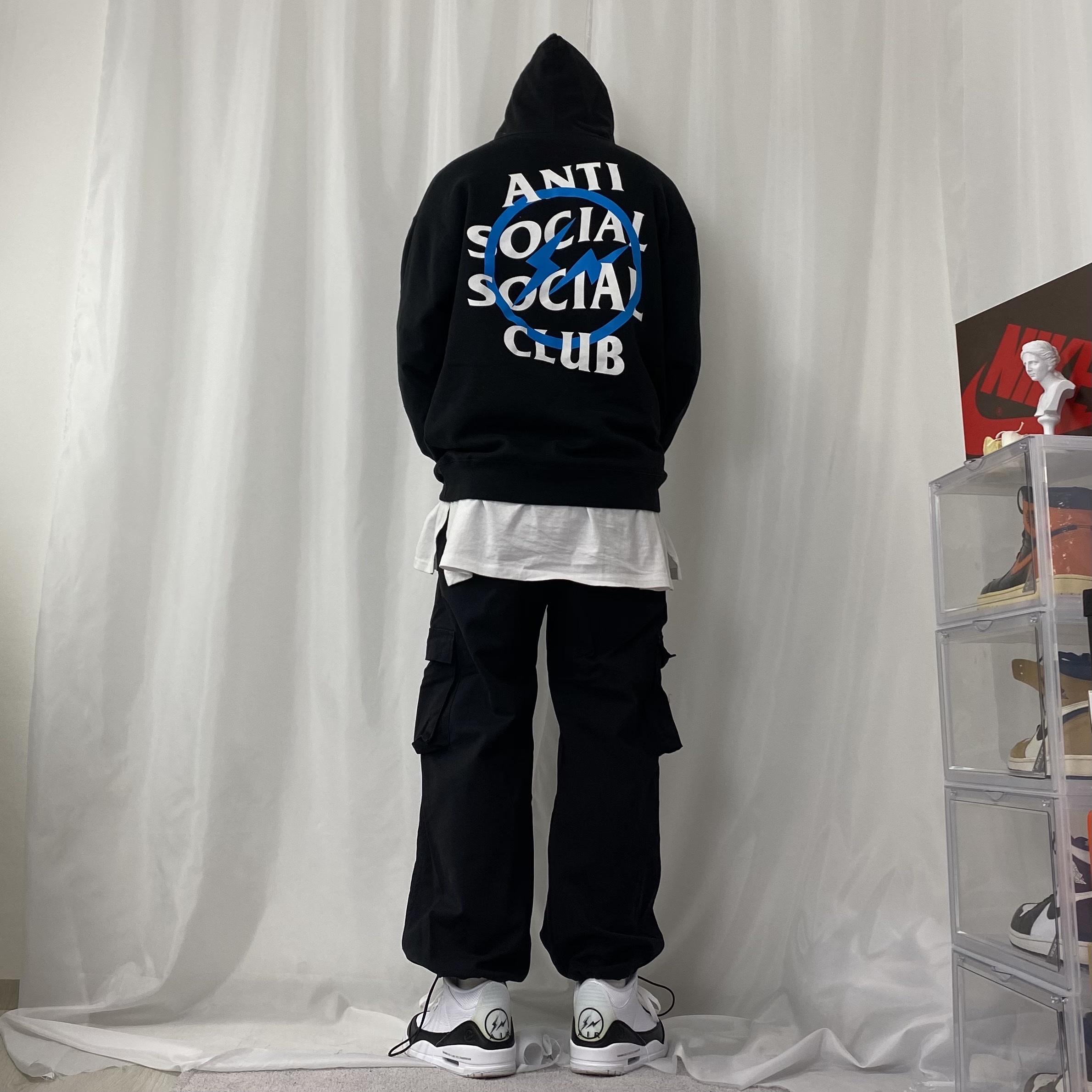 Jordan 3 x Fragment Retro SP White Black 착용 스타일