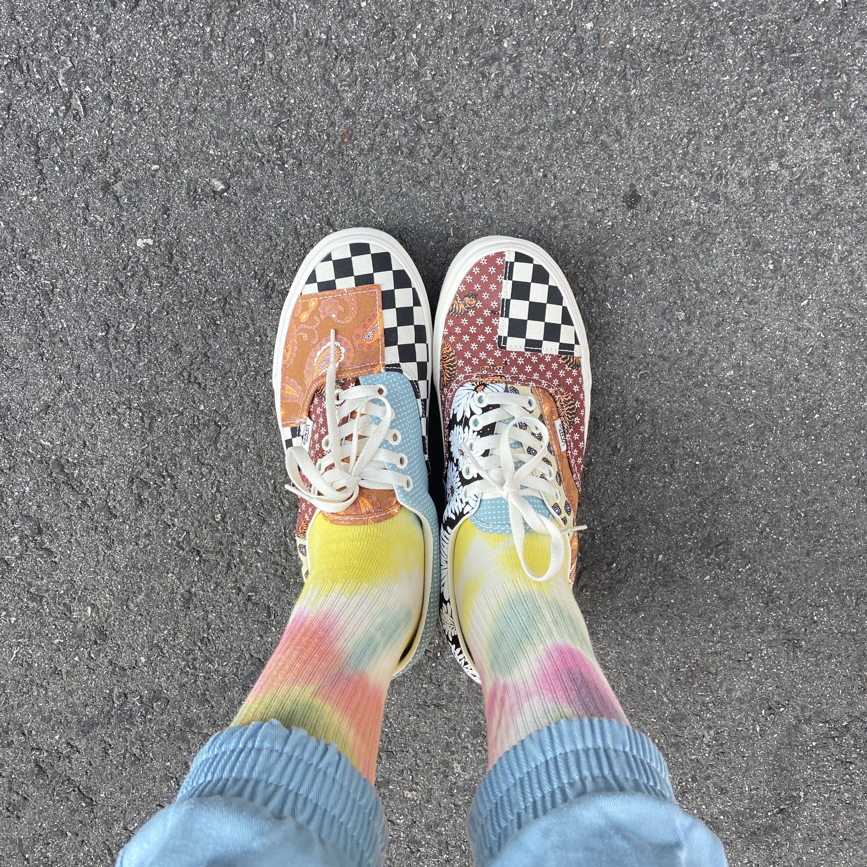 Vans Era Tiger Patchwork 착용 스타일 - 2