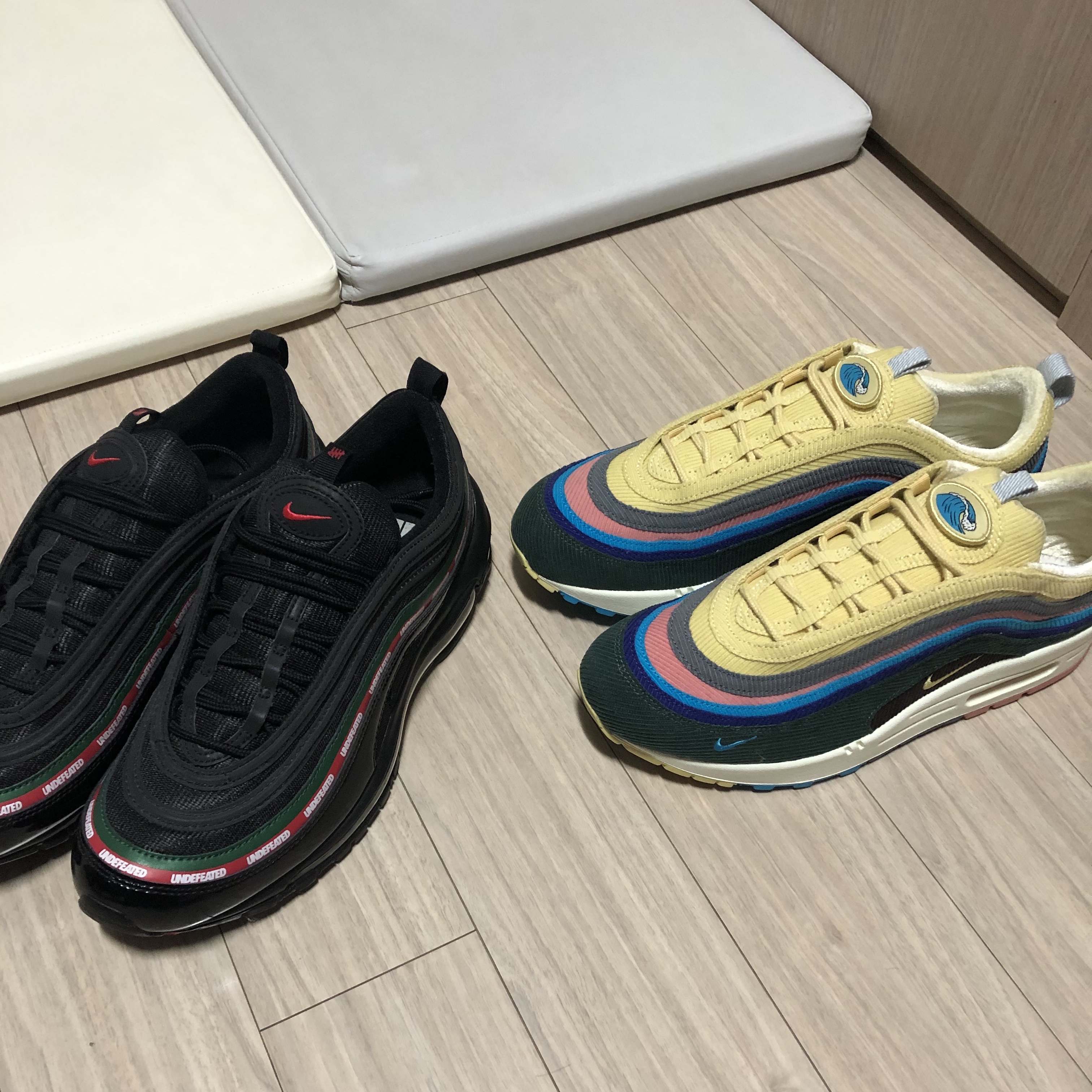 Nike x Undefeated Air Max 97 Black, Nike x Sean Wotherspoon Air Max 1/97 착용 스타일