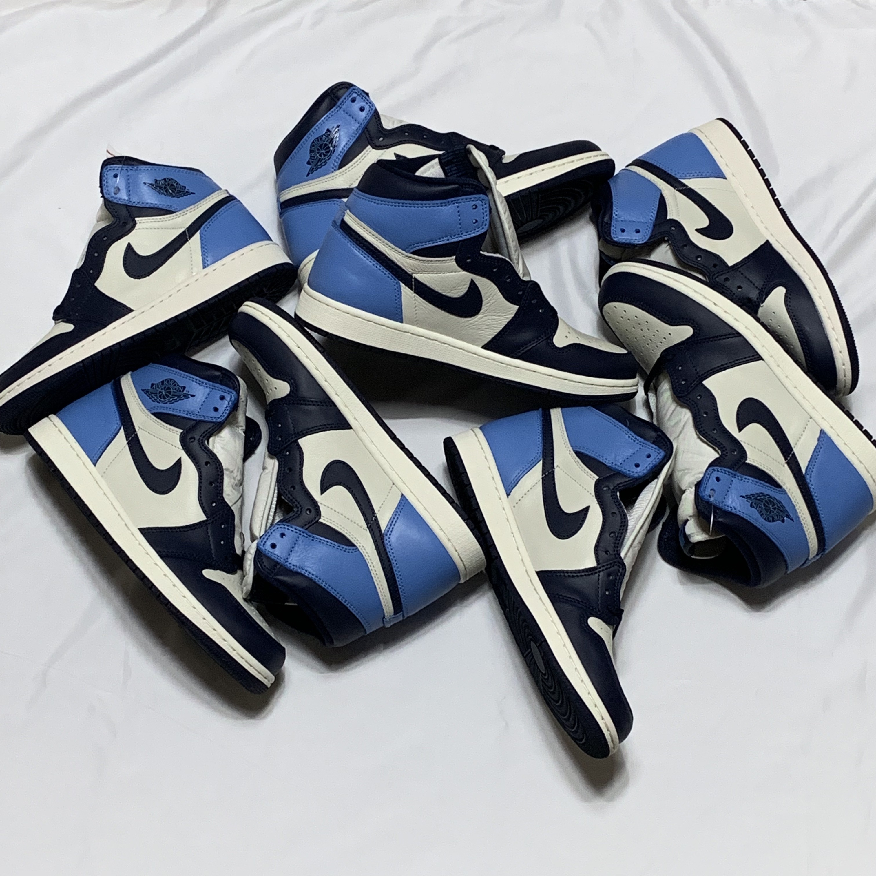 Jordan 1 Retro High Obsidian UNC 착용 스타일