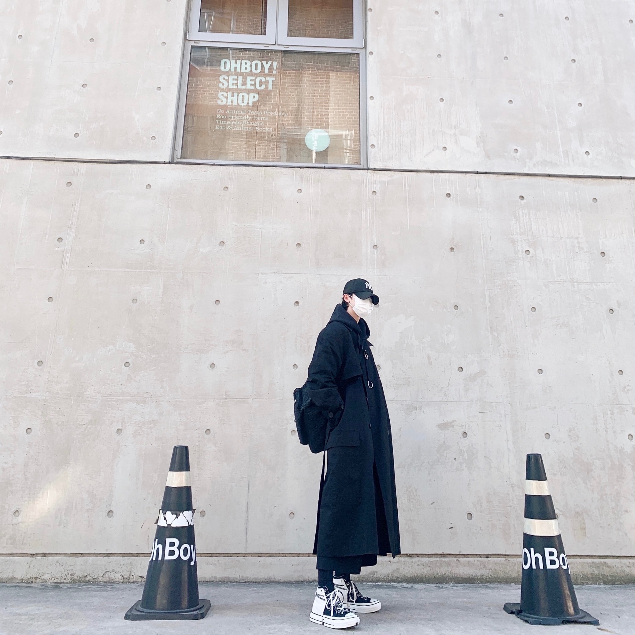 Converse x Feng Chen Wang Chuck 70 2-in-1 Natural Ivory Black 착용 스타일