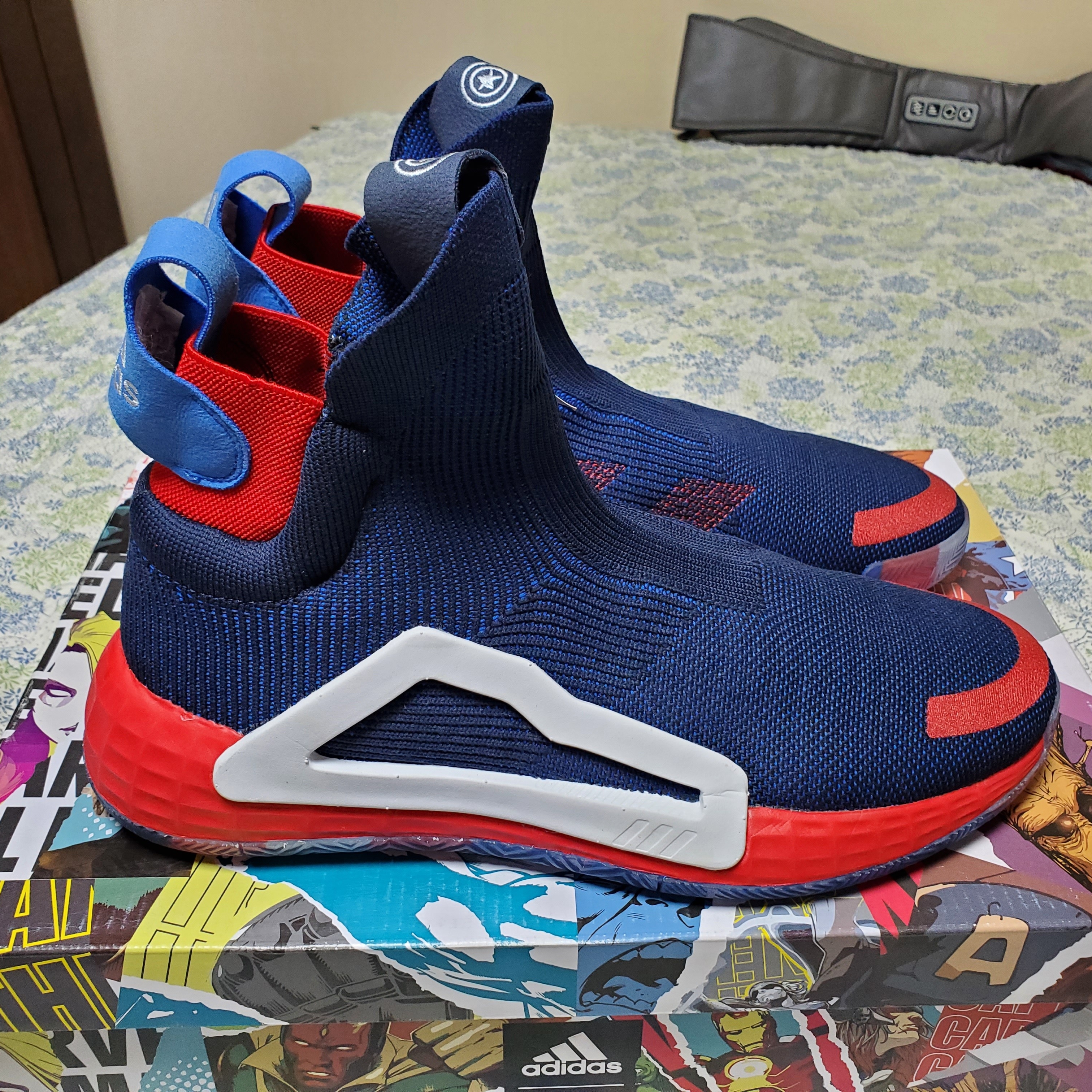 Adidas N3xt L3v3l Marvel Captain America 착용 스타일 - 3