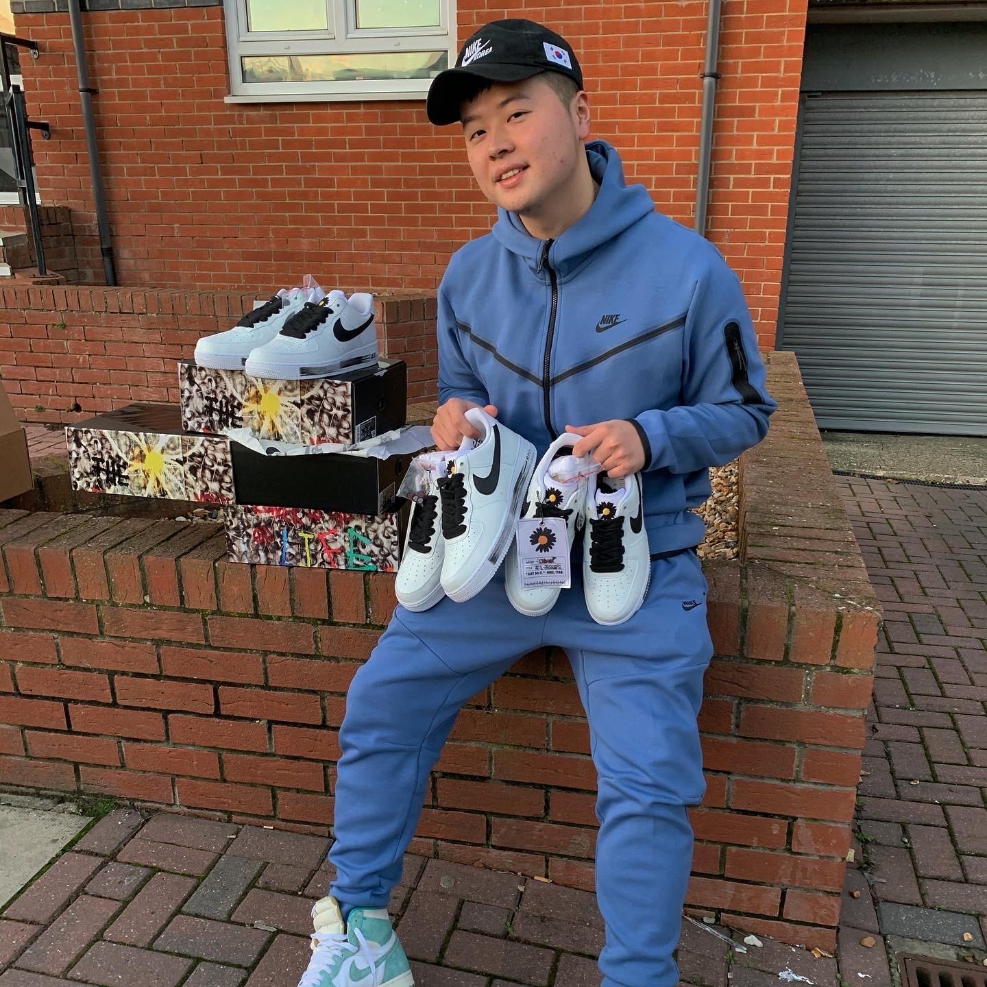 Jordan 1 Retro High OG Turbo Green, Nike x Peaceminusone Air Force 1 Low Para-Noise 2.0 착용 스타일 - 3