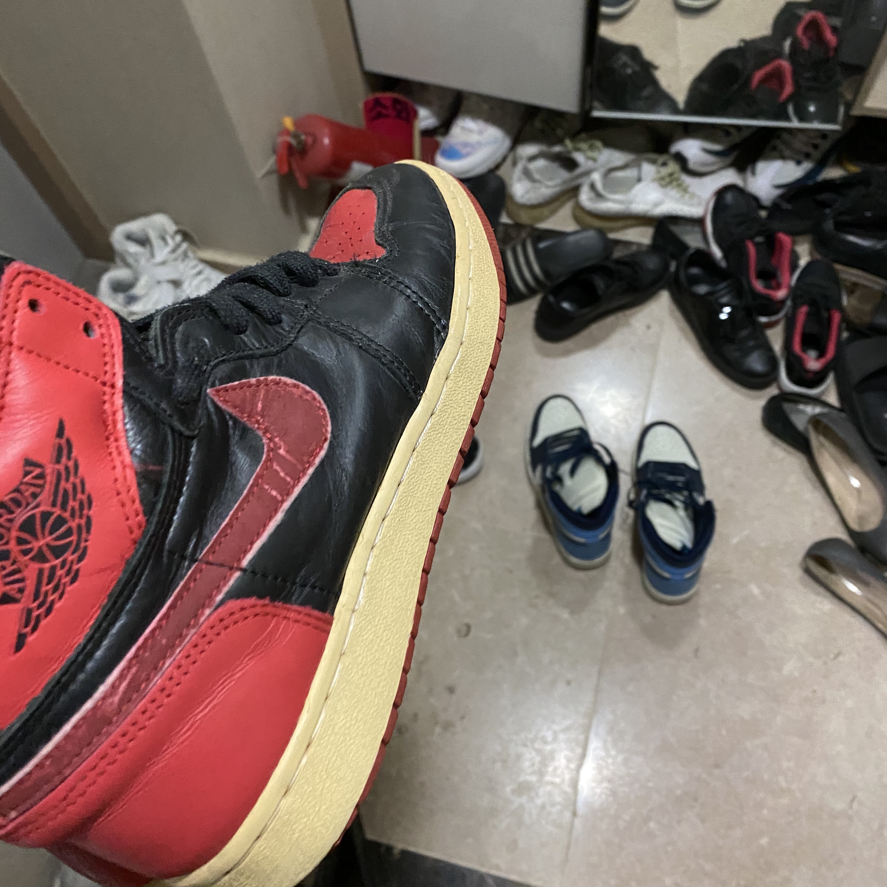 Jordan 1 Retro High OG Bred 2013 착용 스타일 - 1