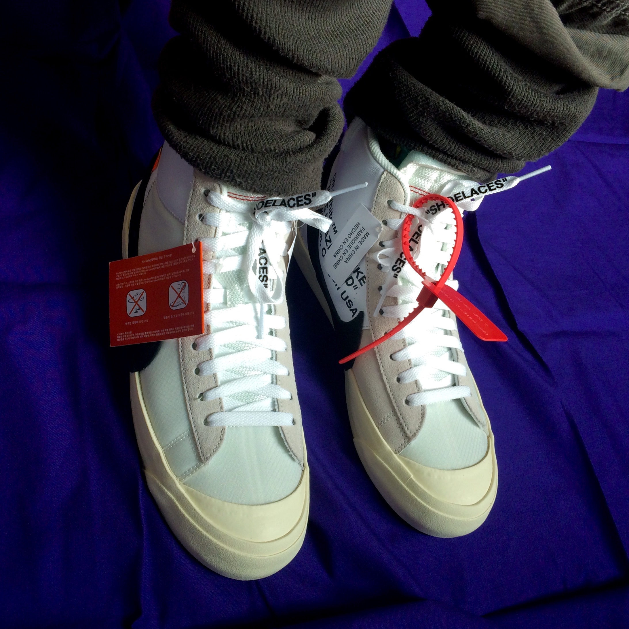Nike x Off-White Blazer Mid White OG The Ten 착용 스타일
