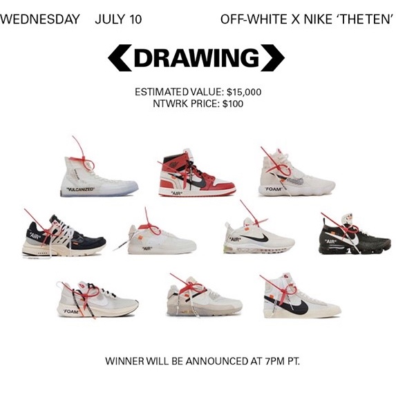 Jordan 1 x Off-White Retro High Chicago The Ten, Nike x Off-White Air VaporMax OG Black The Ten 착용 스타일 - 2