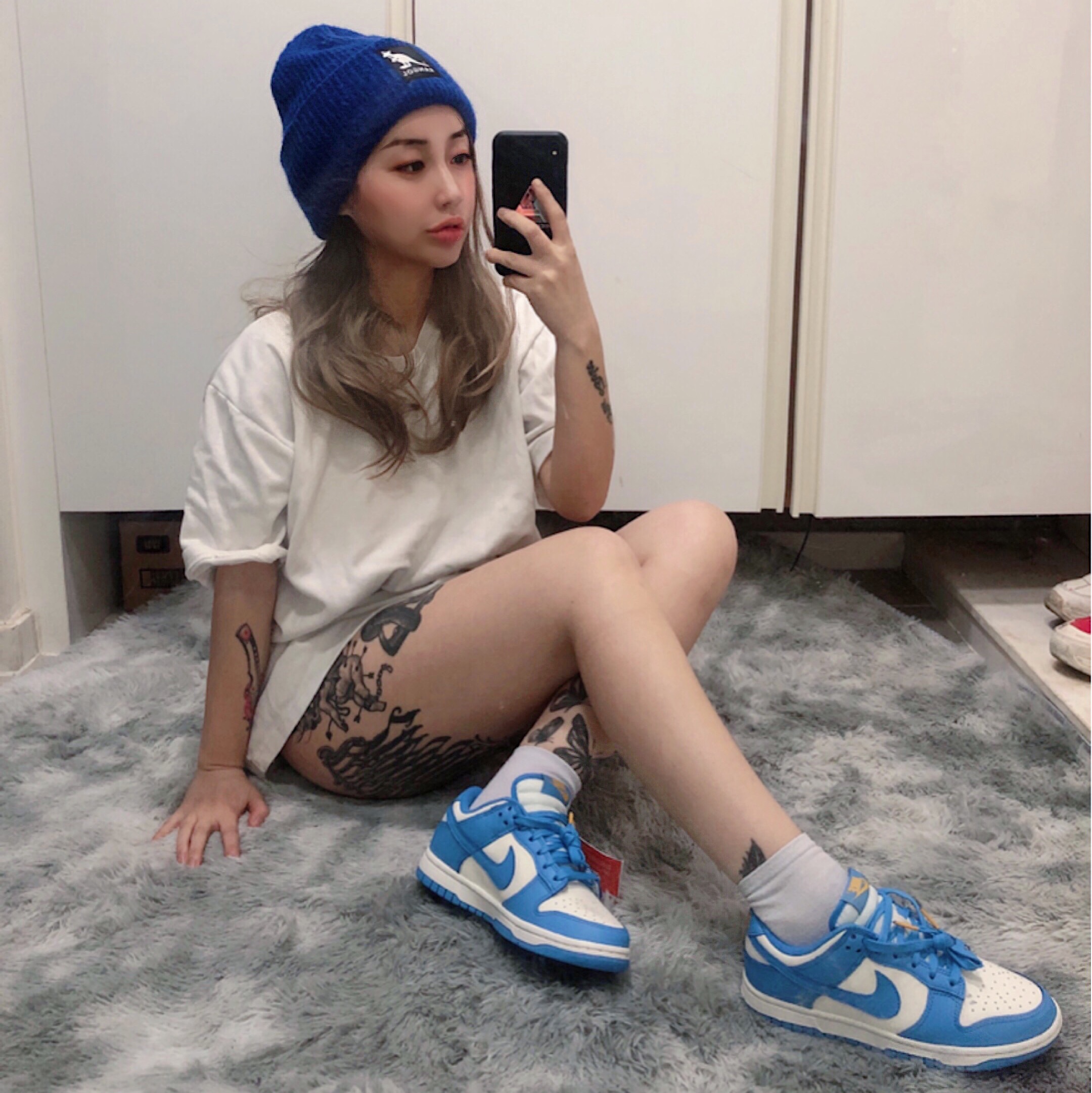 (W) Nike Dunk Low Coast 착용 스타일 - 1
