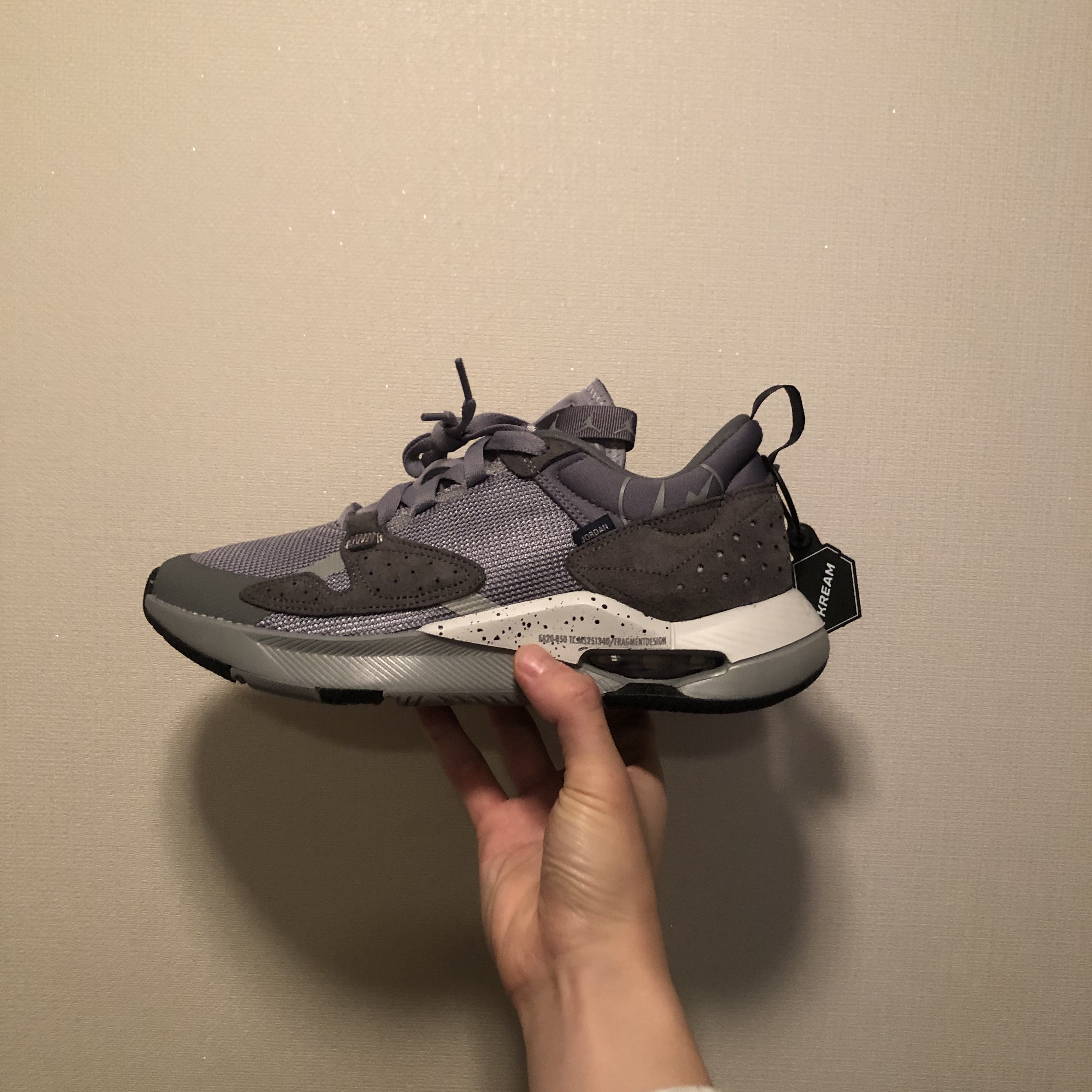 Jordan x Fragment Air Cadence SP Particle Grey 착용 스타일