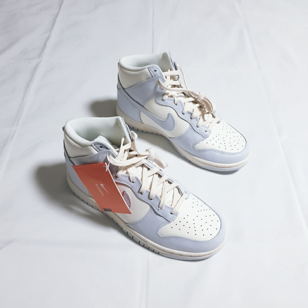 (W) Nike Dunk High Football Grey 착용 스타일 - 3