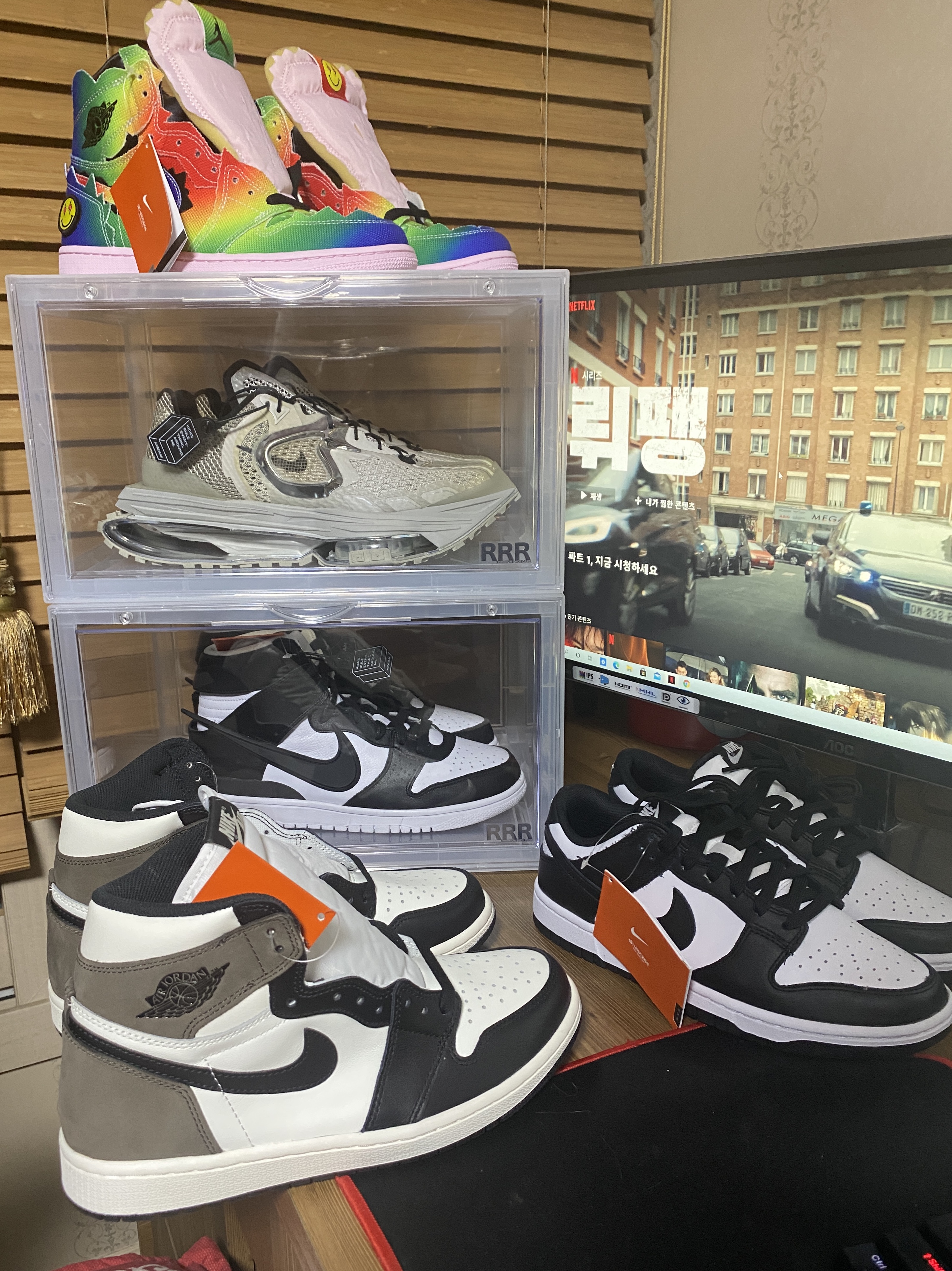 Nike x Matthew M Williams Zoom 004 Stone, Nike x Ambush Dunk High Black 착용 스타일