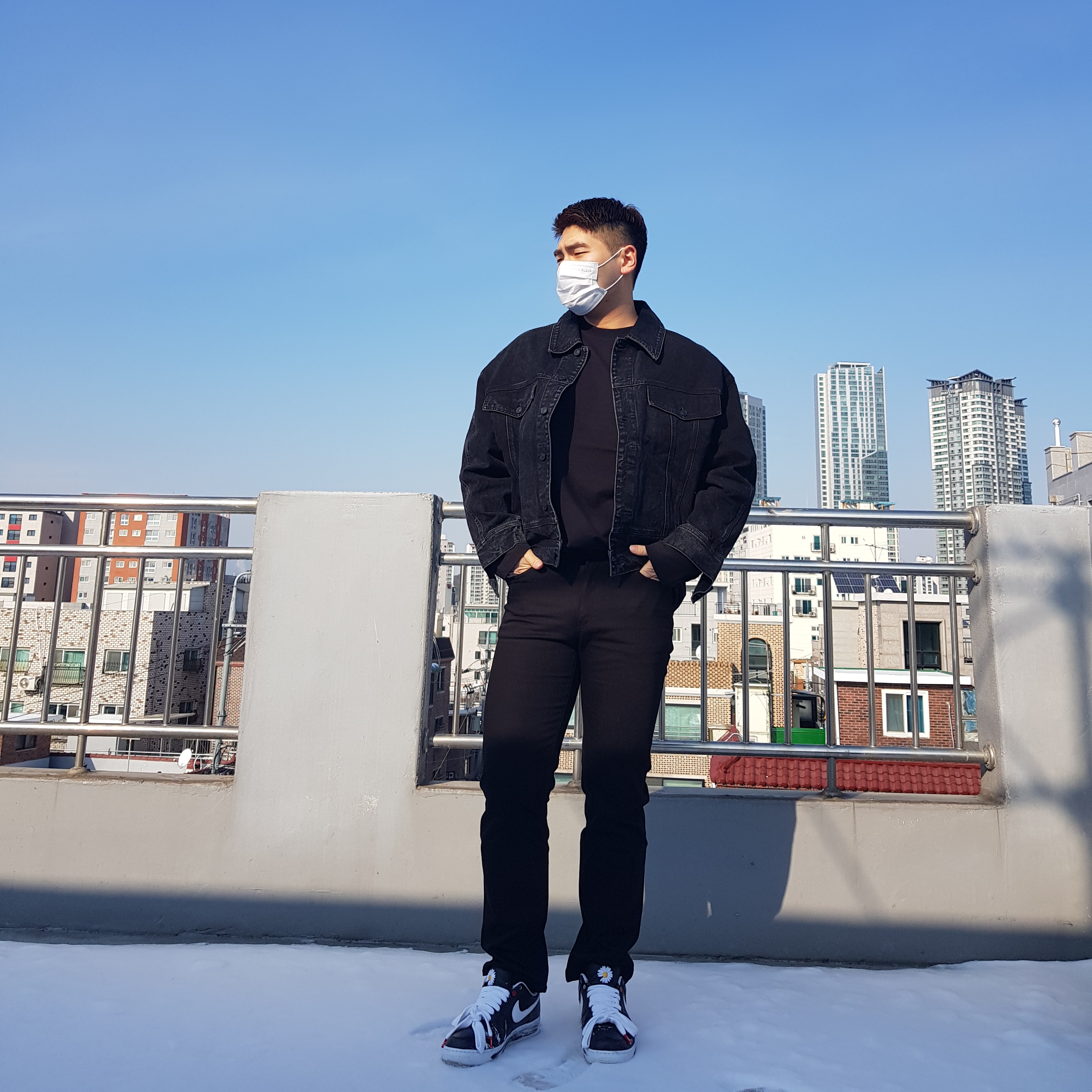 Nike x Peaceminusone Air Force 1 Low Para-Noise 착용 스타일 - 5