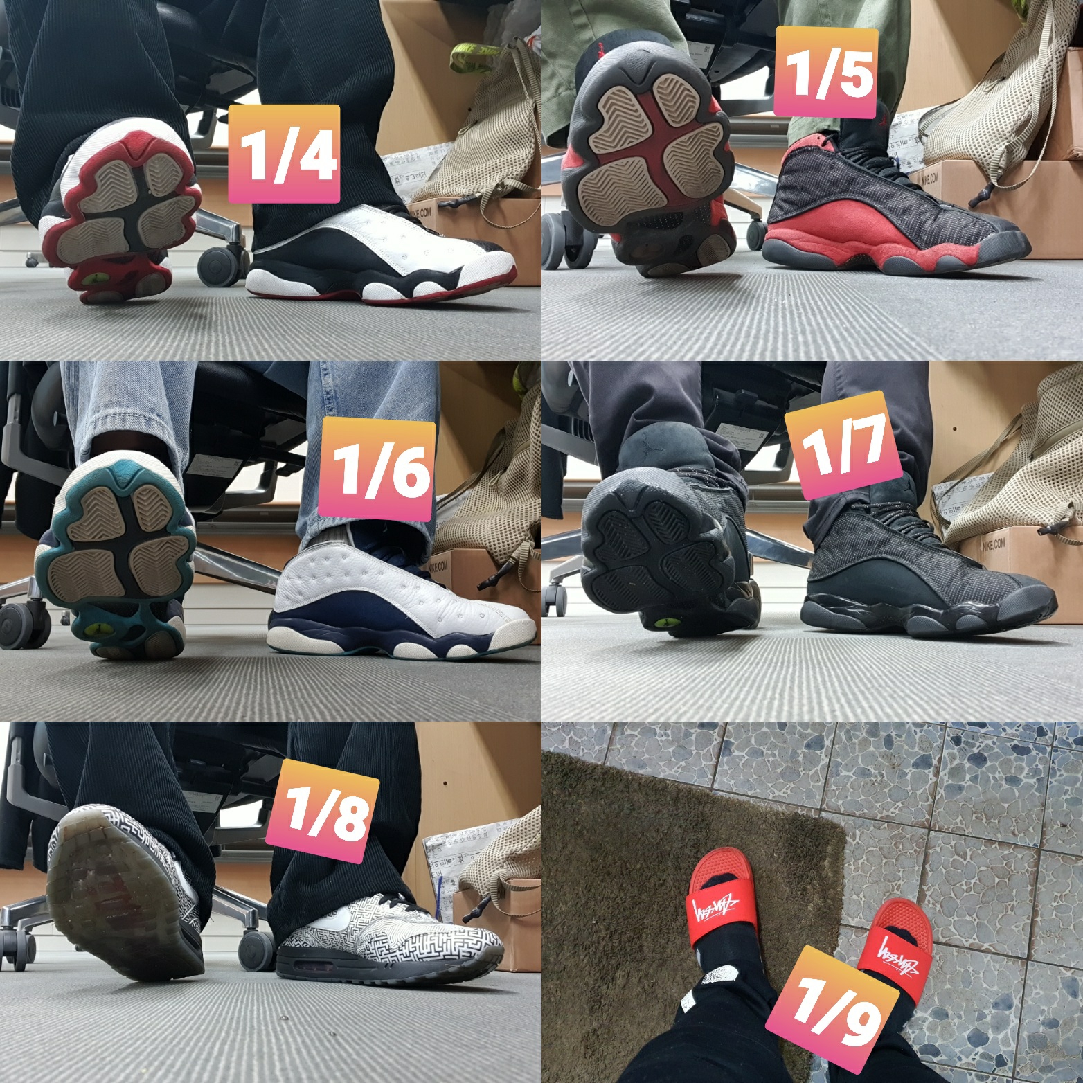 Jordan 13 Retro He Got Game 2018, Jordan 13 Retro Bred 2013 착용 스타일
