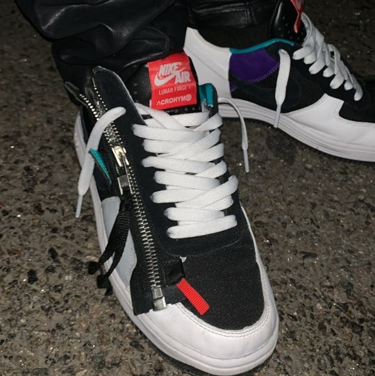 Nike x Acronym Lunar Force 1 SP Zip Turbo Green 착용 스타일