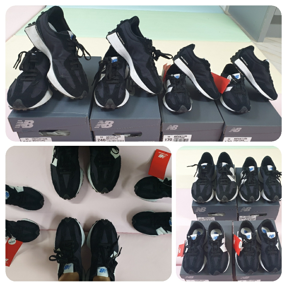 New Balance 327 Black 착용 스타일