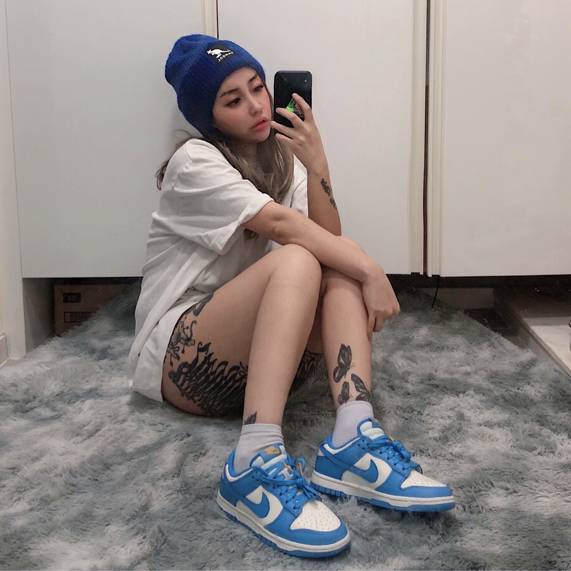 (W) Nike Dunk Low Coast 착용 스타일 - 2
