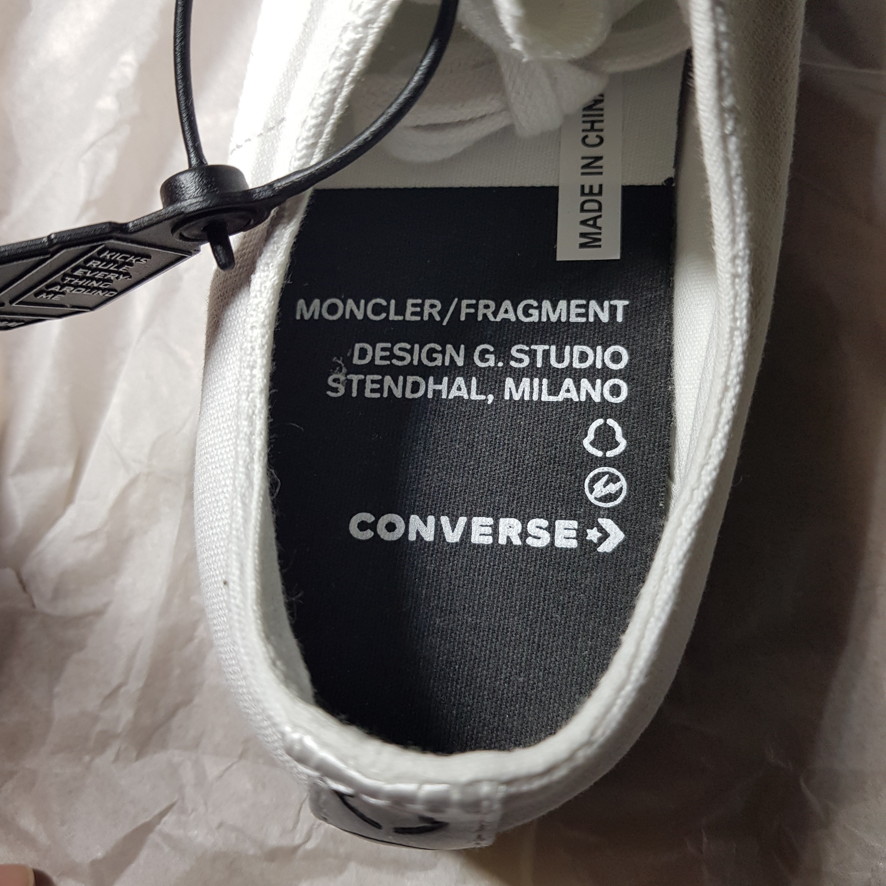 Converse x Moncler x Fragment Chuck 70 Ox White 착용 스타일 - 2