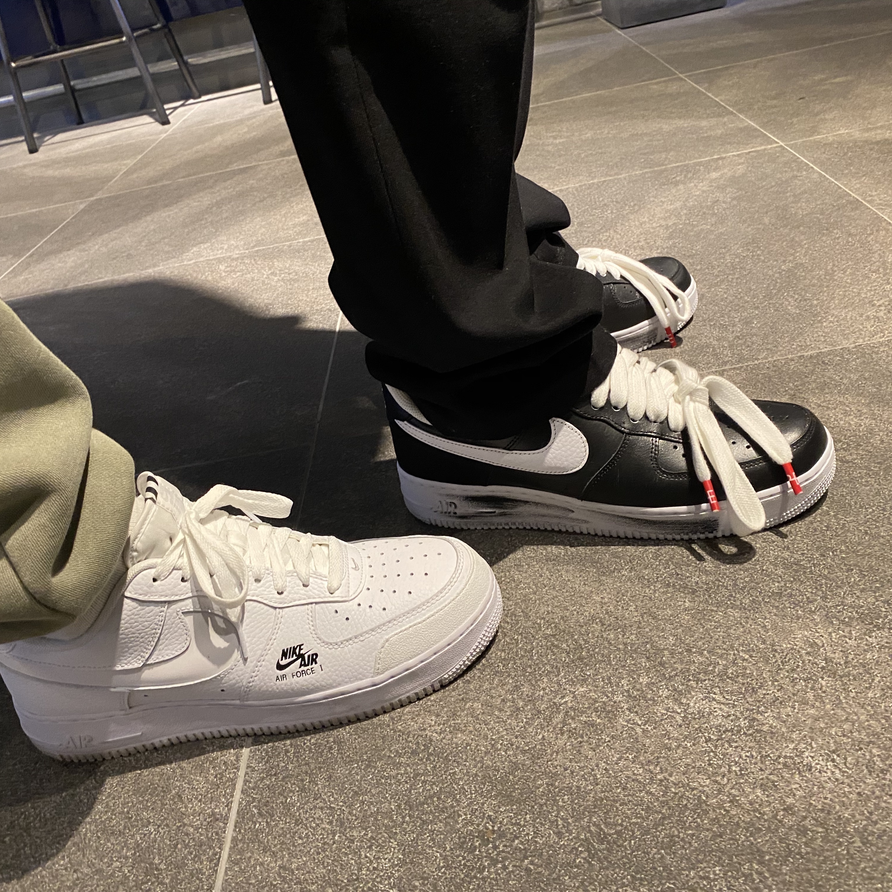 Nike x Peaceminusone Air Force 1 Low Para-Noise 착용 스타일