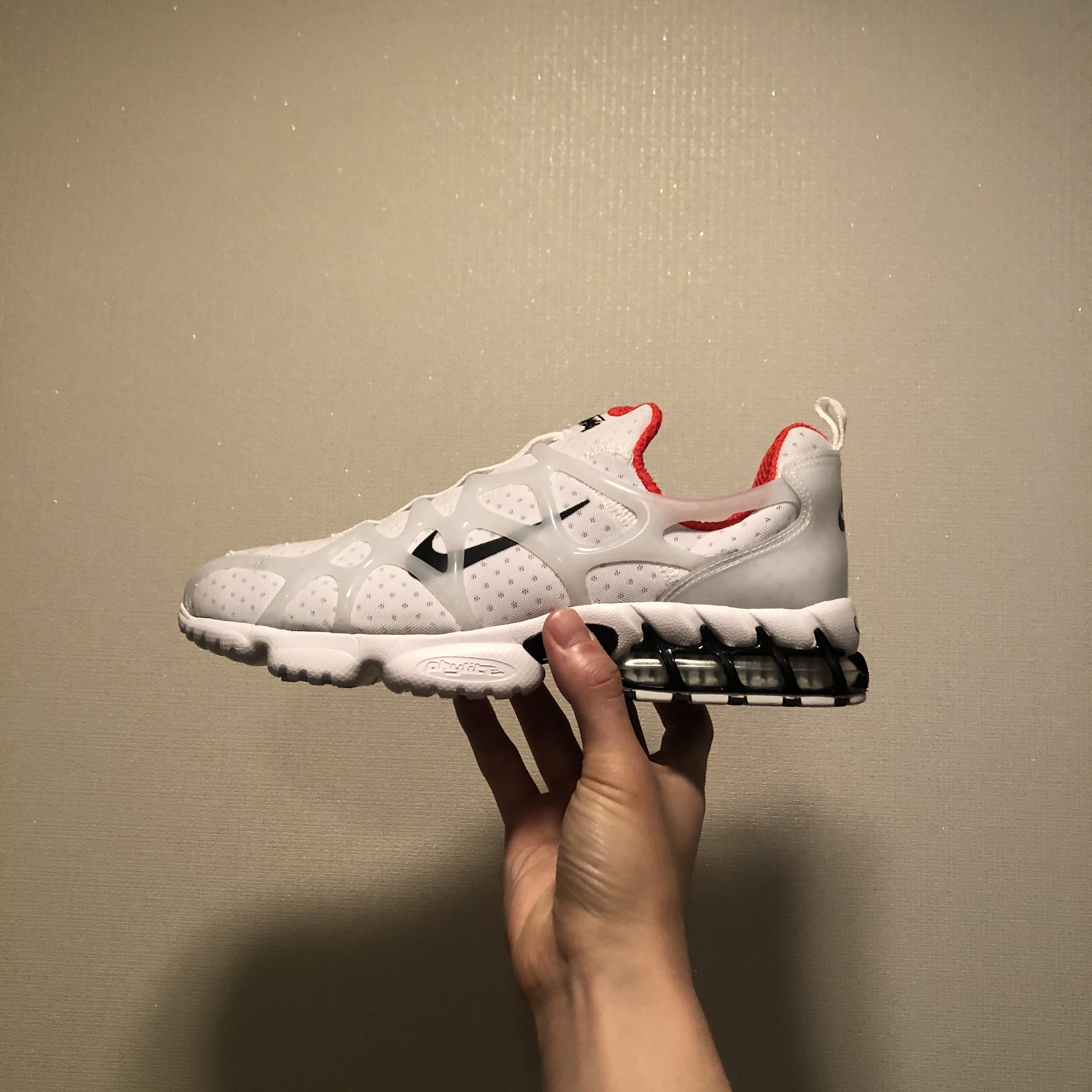Nike x Stussy Air Zoom Spiridon Kukini White 착용 스타일