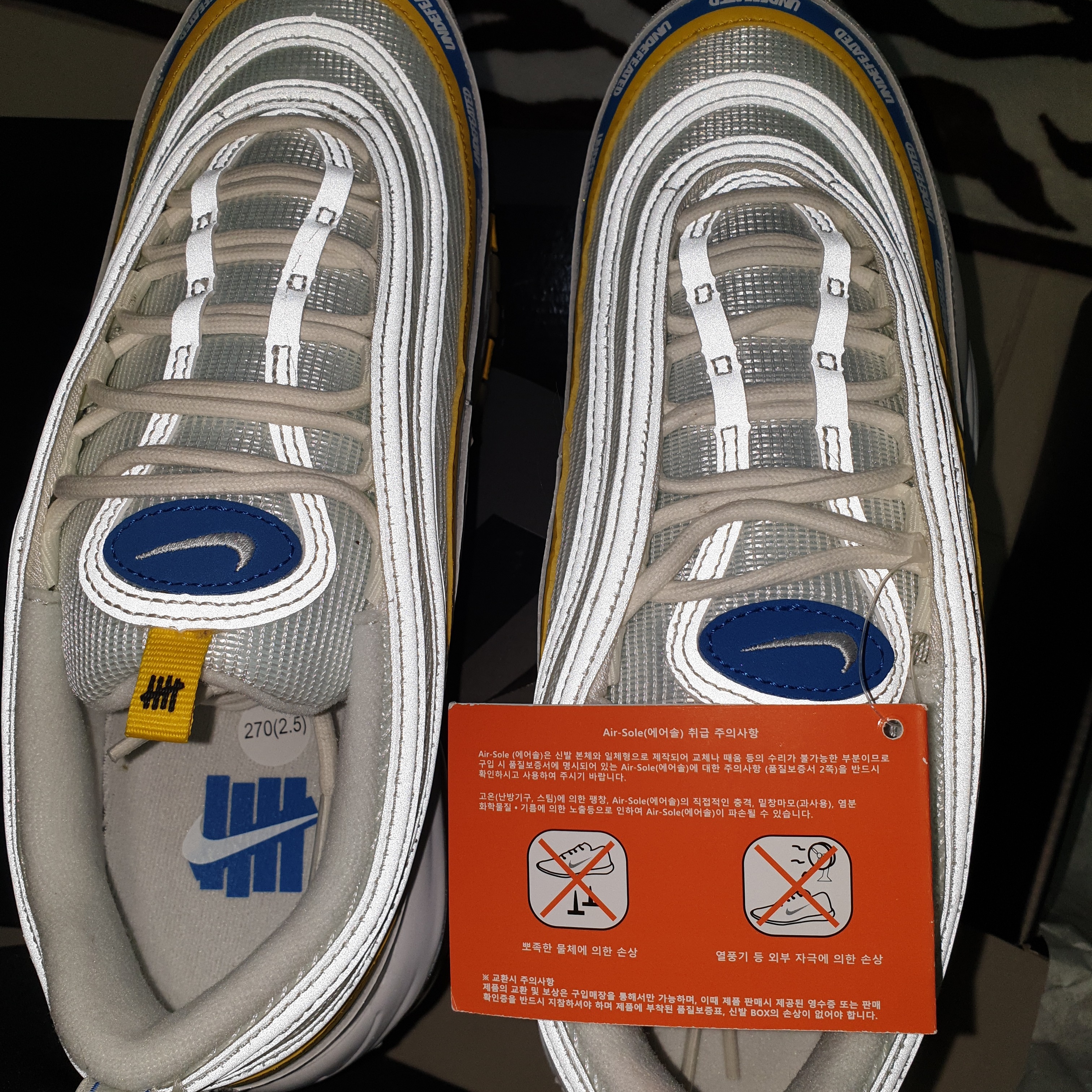Nike x Undefeated Air Max 97 White 착용 스타일