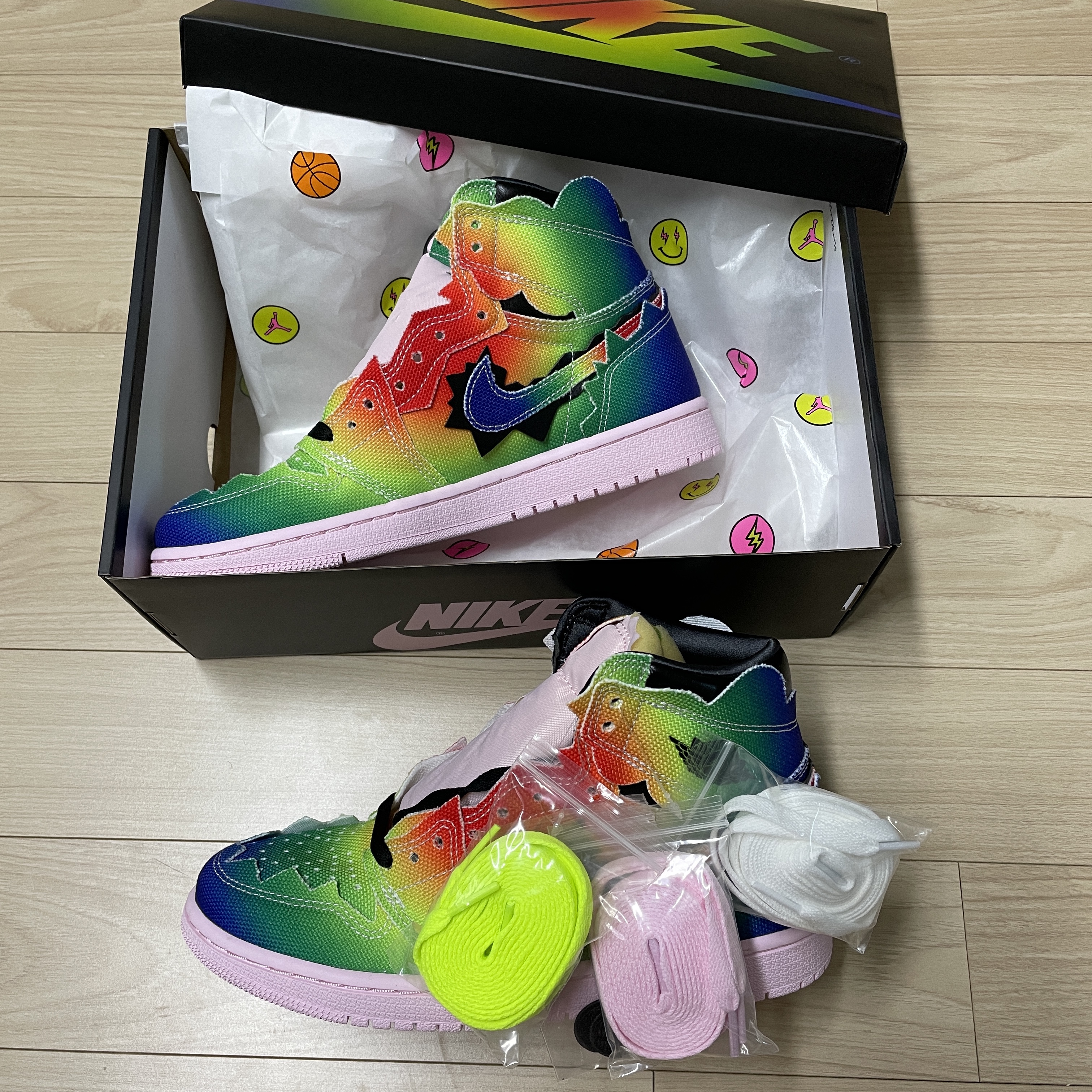 Jordan 1 x J Balvin Retro High OG 착용 스타일