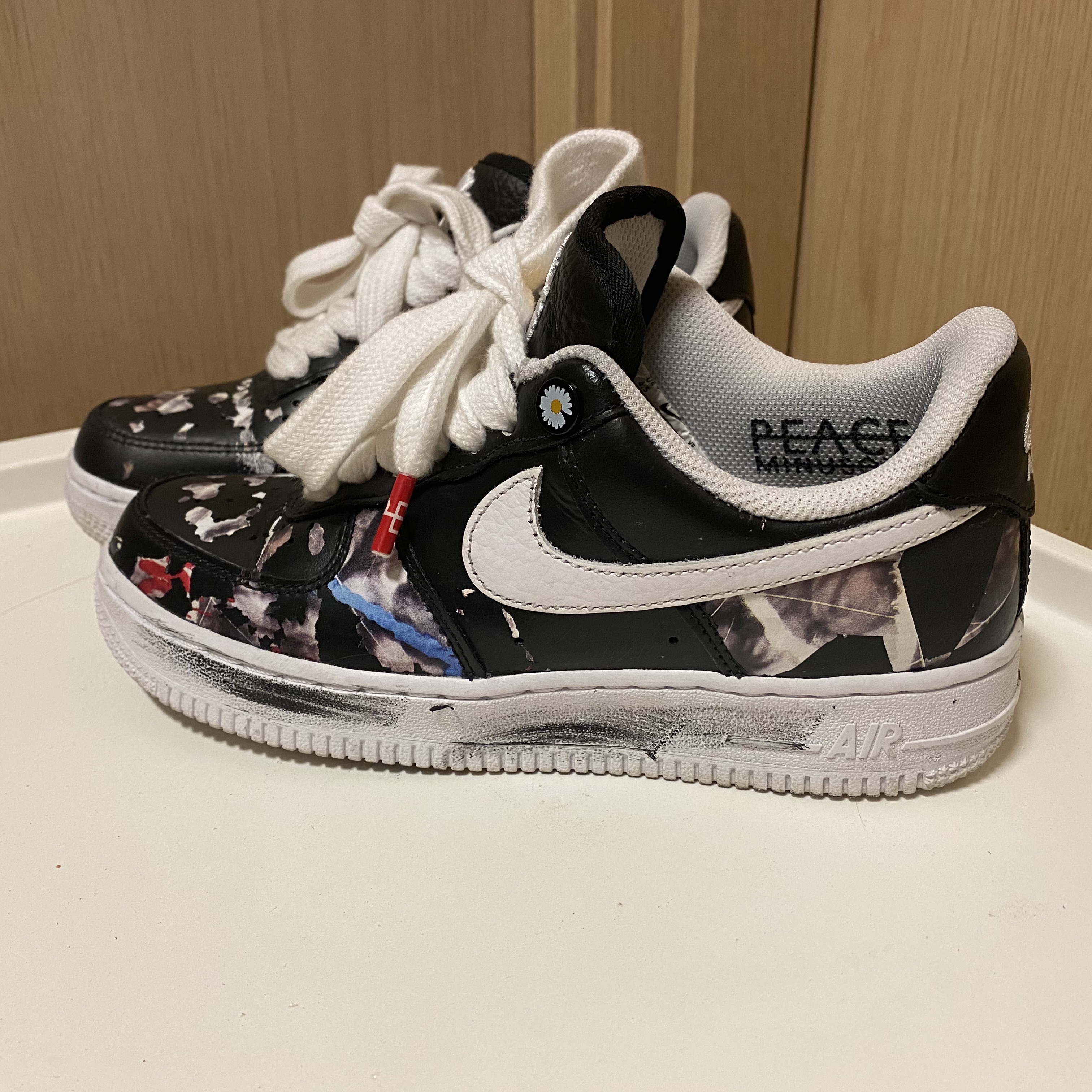 Nike x Peaceminusone Air Force 1 Low Para-Noise 착용 스타일