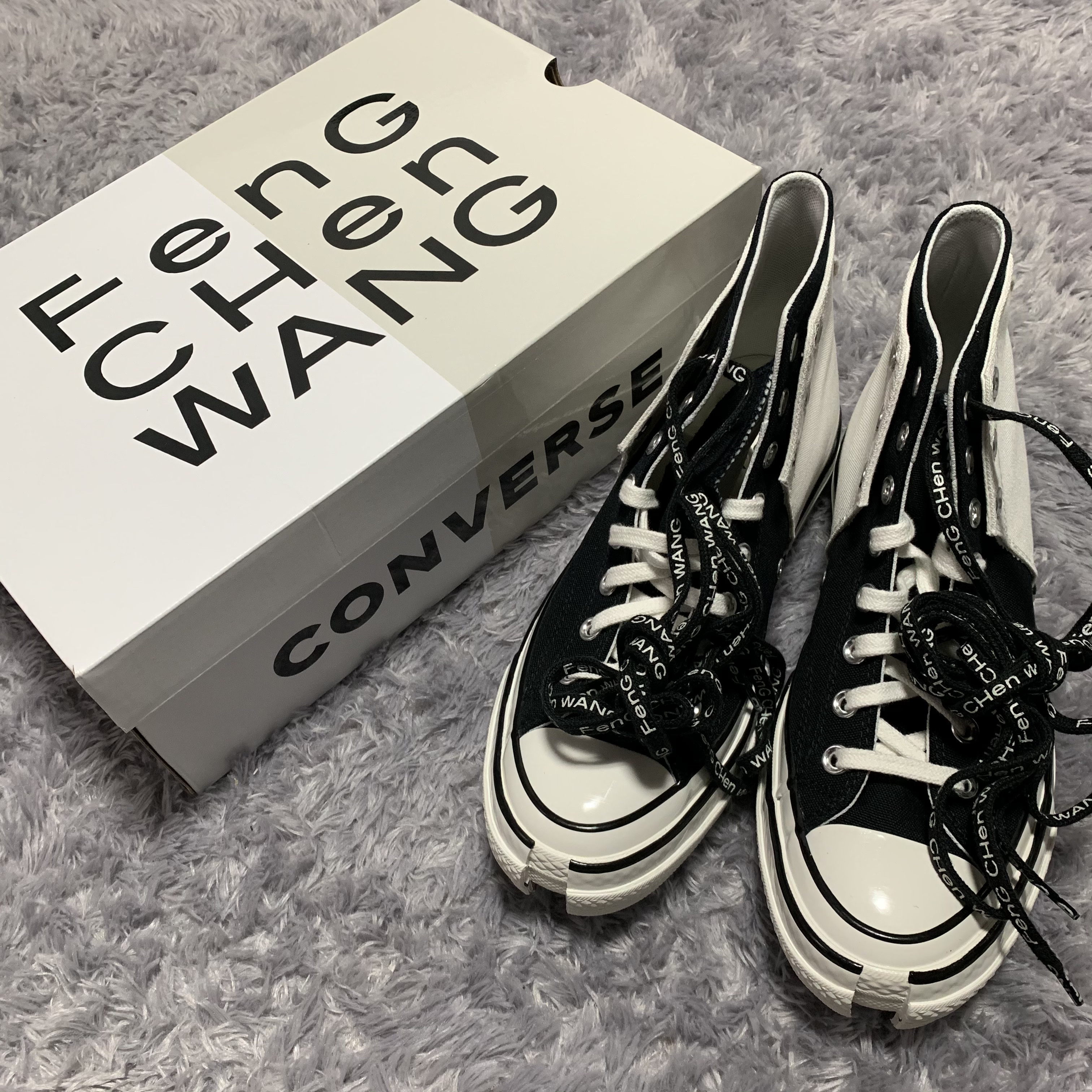 Converse x Feng Chen Wang Chuck 70 2-in-1 Natural Ivory Black 착용 스타일