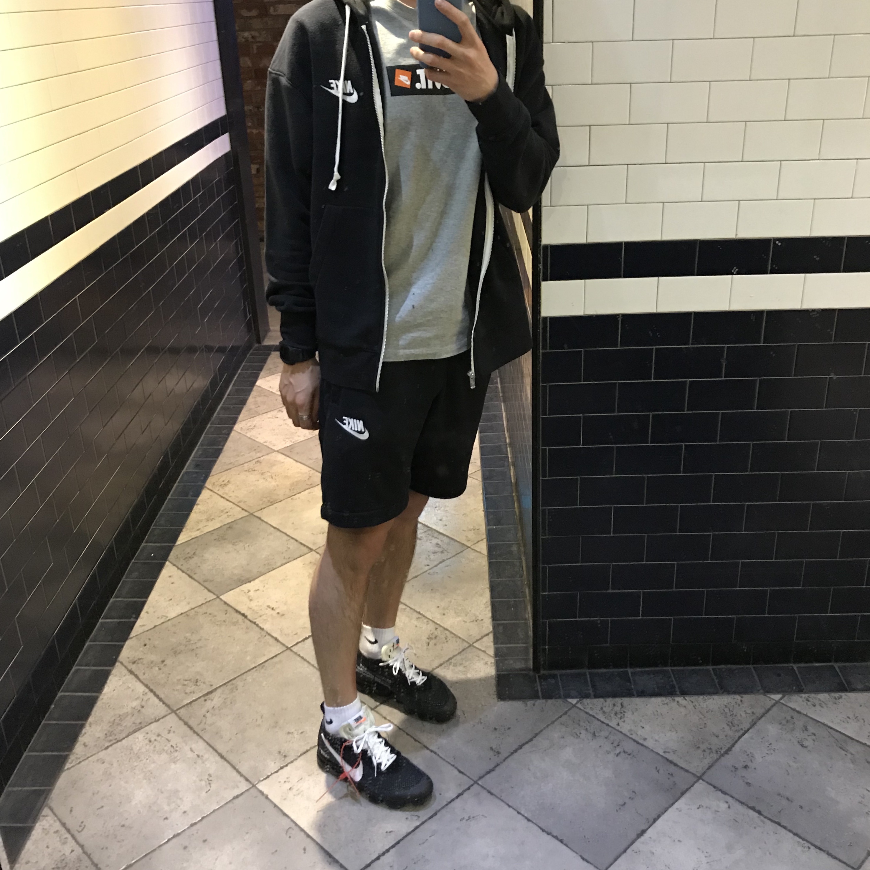 Nike x Off-White Air VaporMax OG Black The Ten 착용 스타일