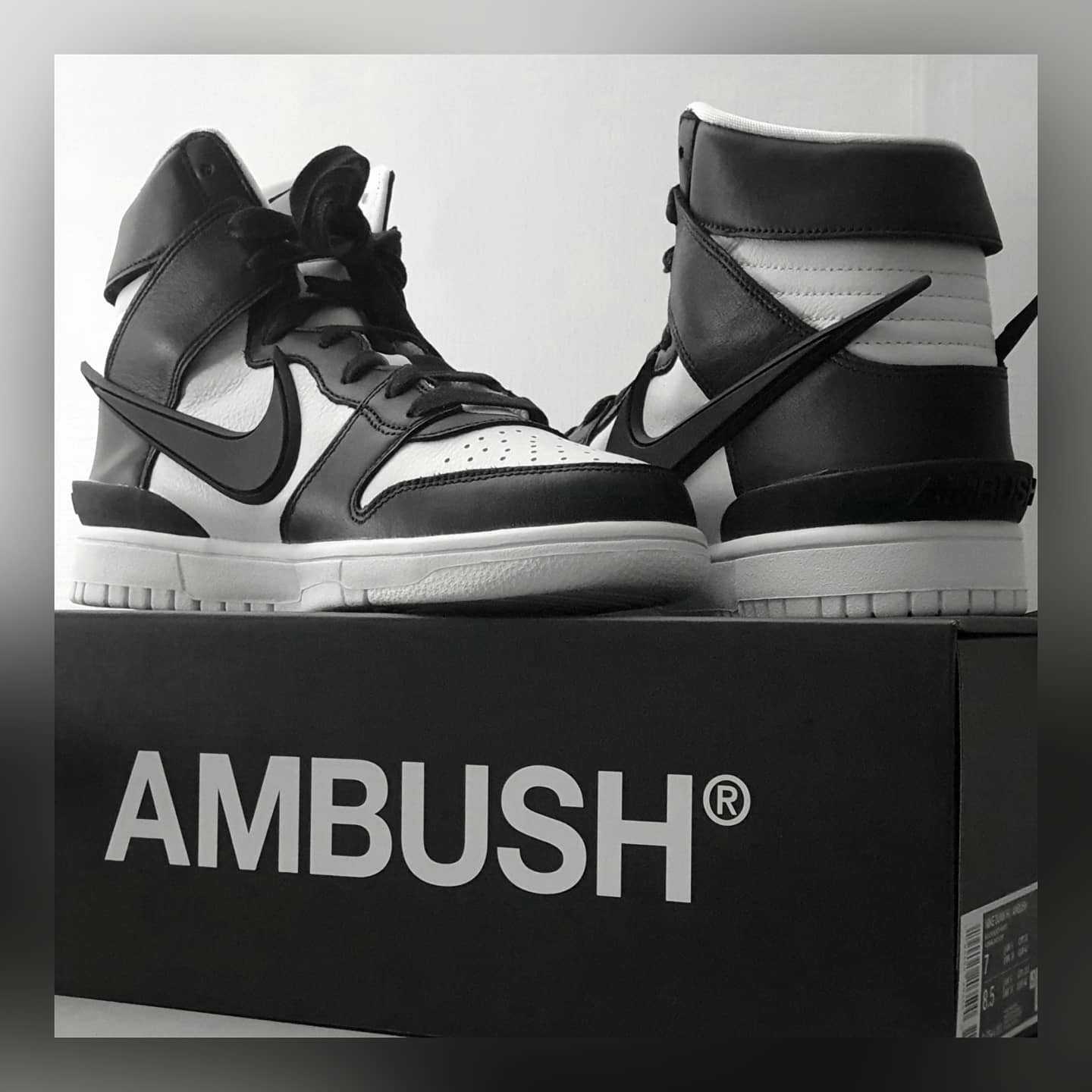 Nike x Ambush Dunk High Black 착용 스타일 - 1