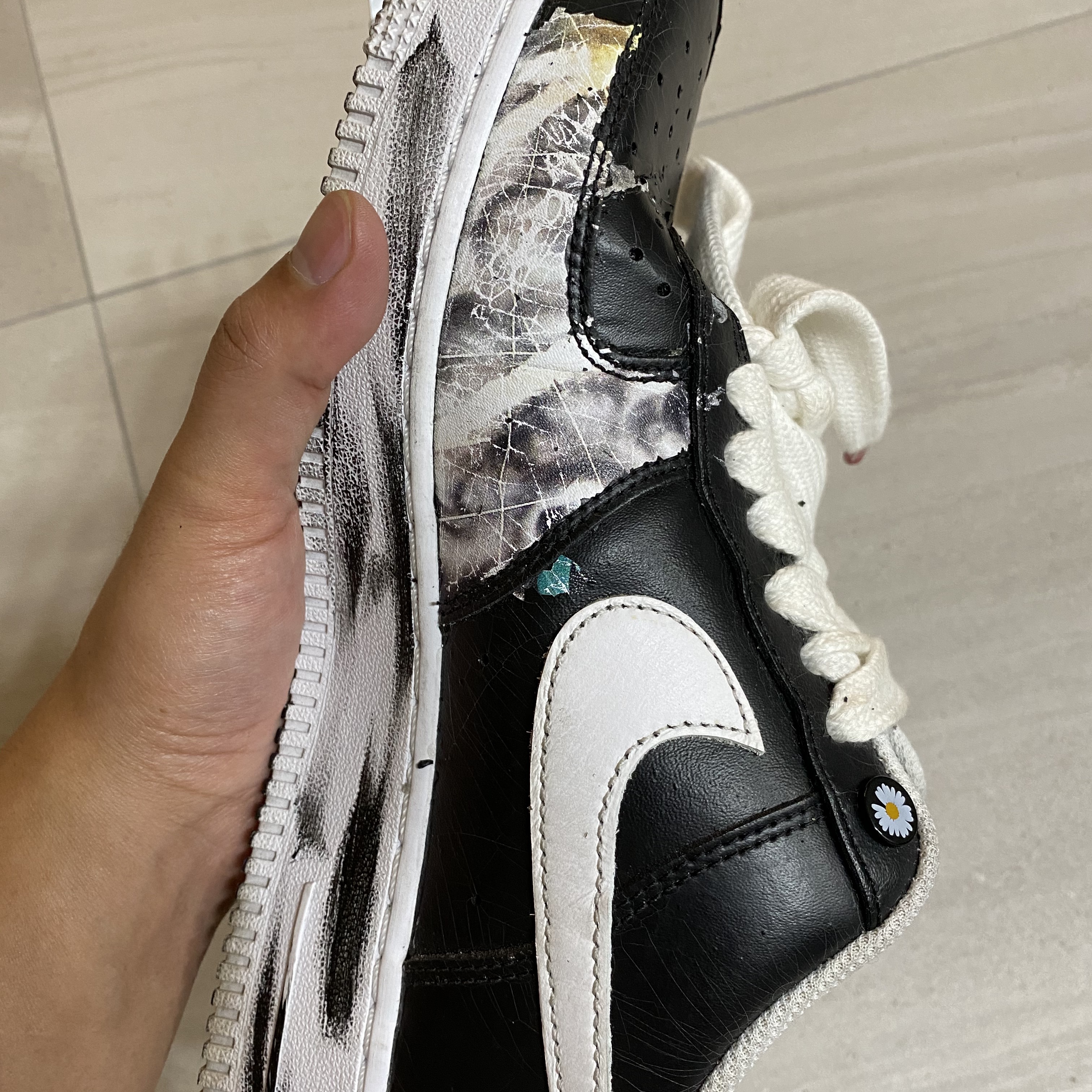 Nike x Peaceminusone Air Force 1 Low Para-Noise 착용 스타일 - 1