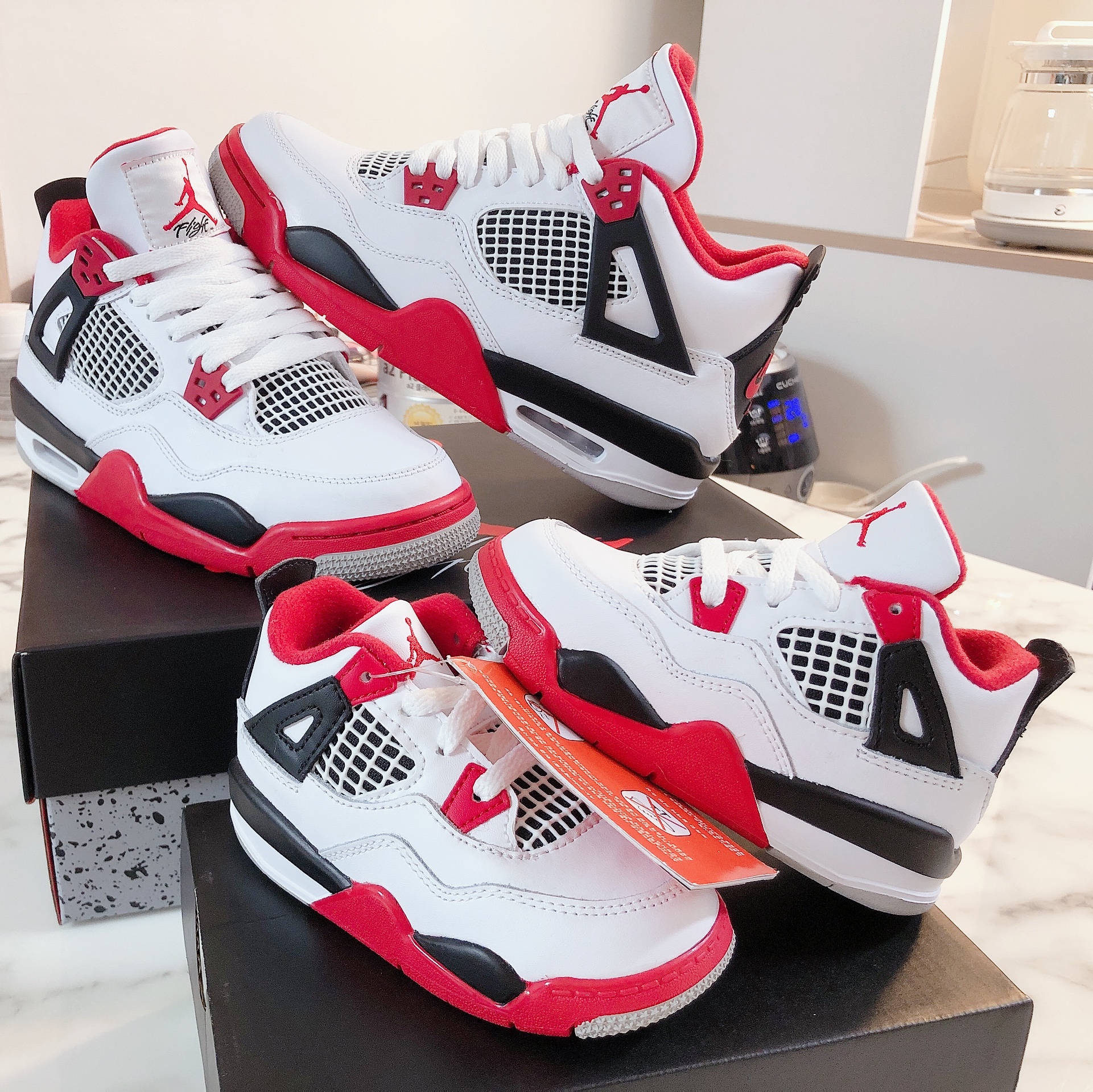 Jordan 4 Retro OG Fire Red 2020, (TD) Jordan 4 Retro OG Fire Red 2020 착용 스타일