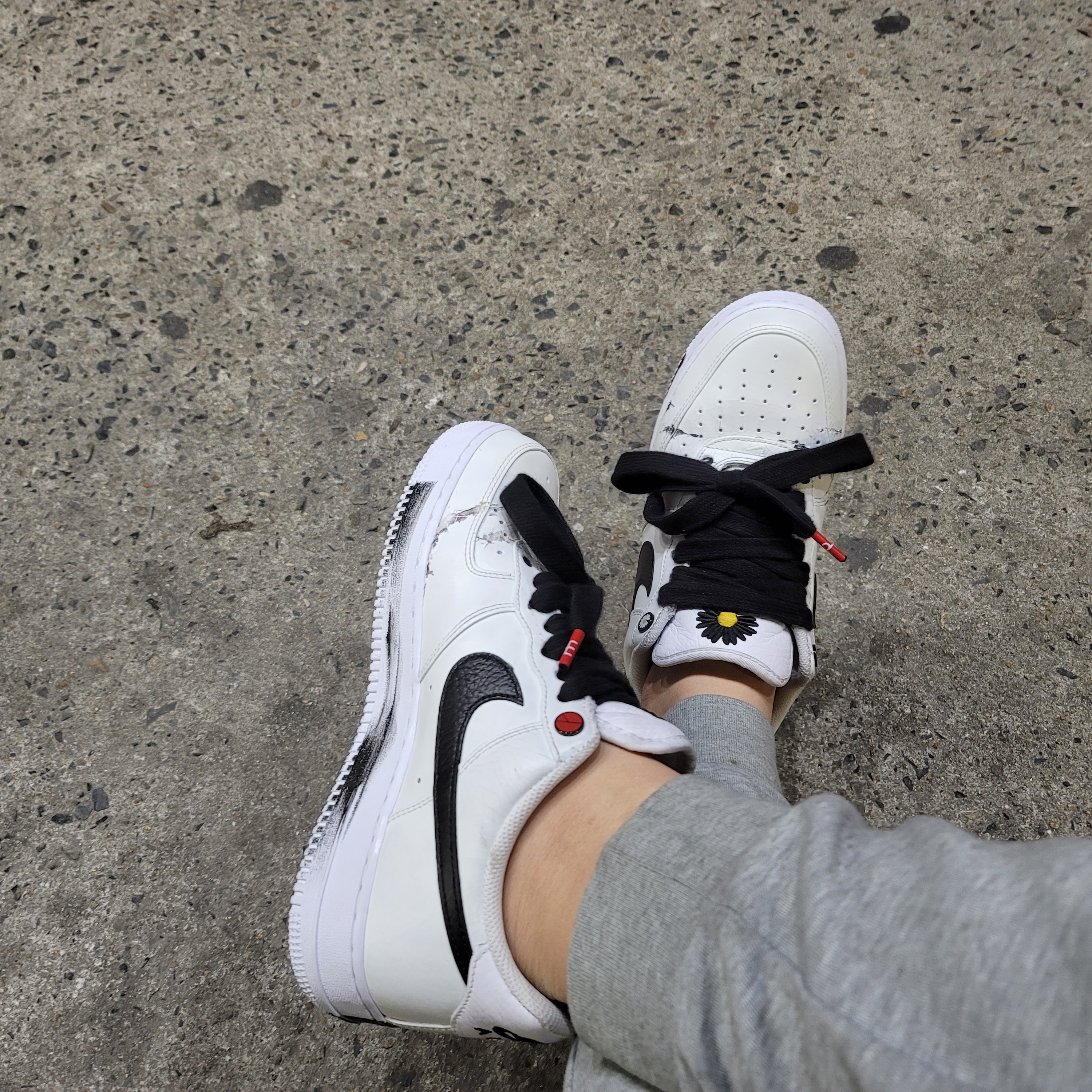 Nike x Peaceminusone Air Force 1 Low Para-Noise 2.0 착용 스타일