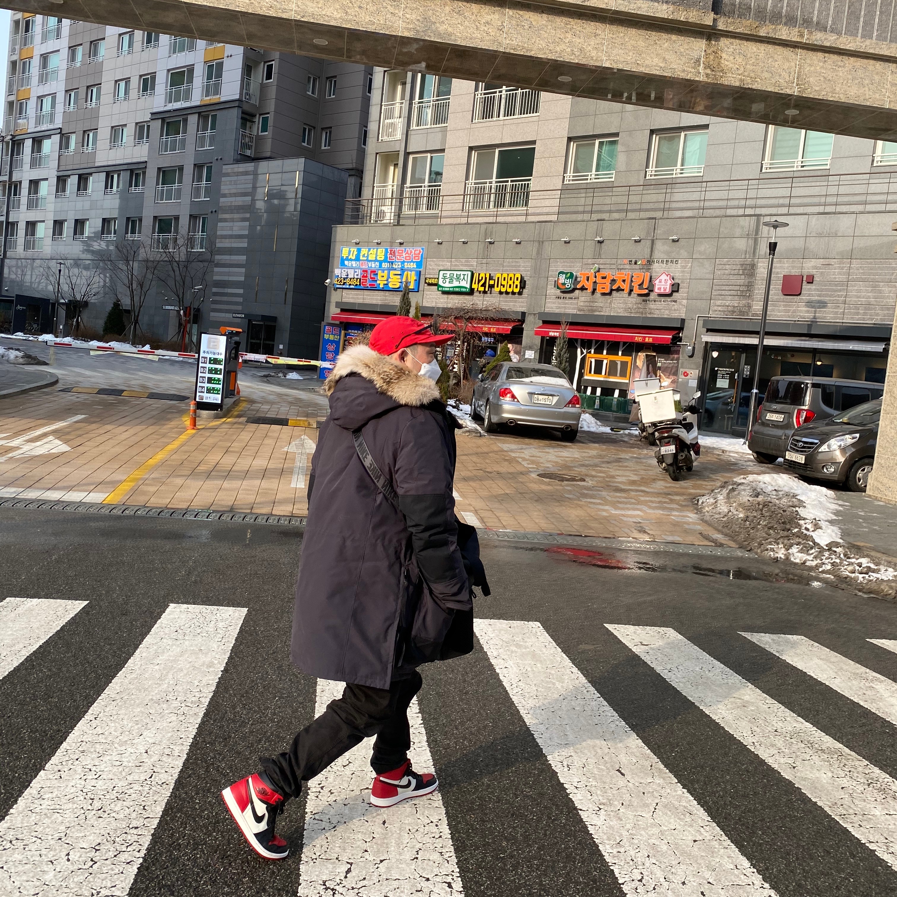 Jordan 1 Retro High OG Bred Toe 착용 스타일