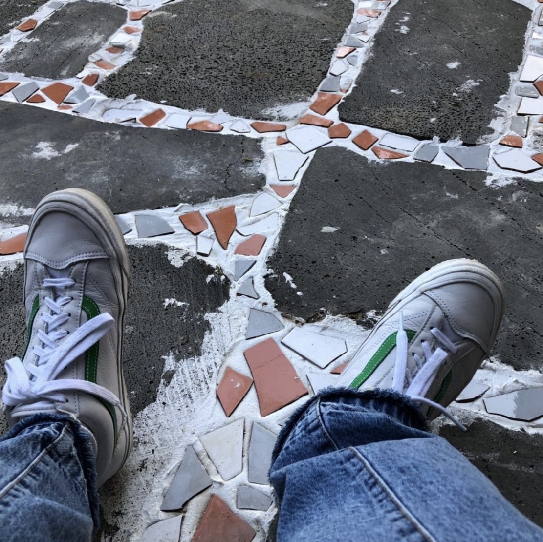 Vans Vault OG Style 36 LX Green 착용 스타일