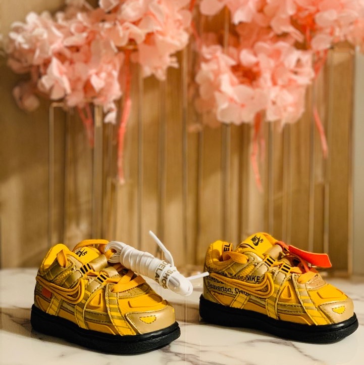 (TD) Nike x Off-White Air Rubber Dunk University Gold 착용 스타일