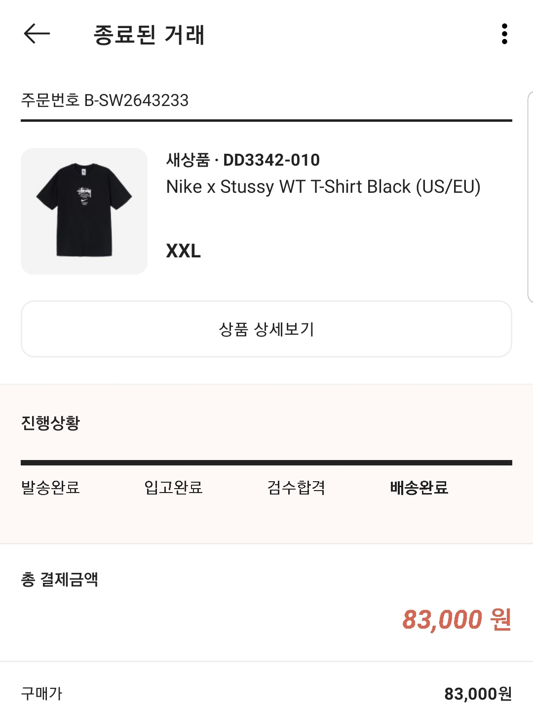 Nike x Stussy WT T-Shirt Black - US/EU, Stussy x Martine Rose 40 WT T-Shirt 착용 스타일 - 1