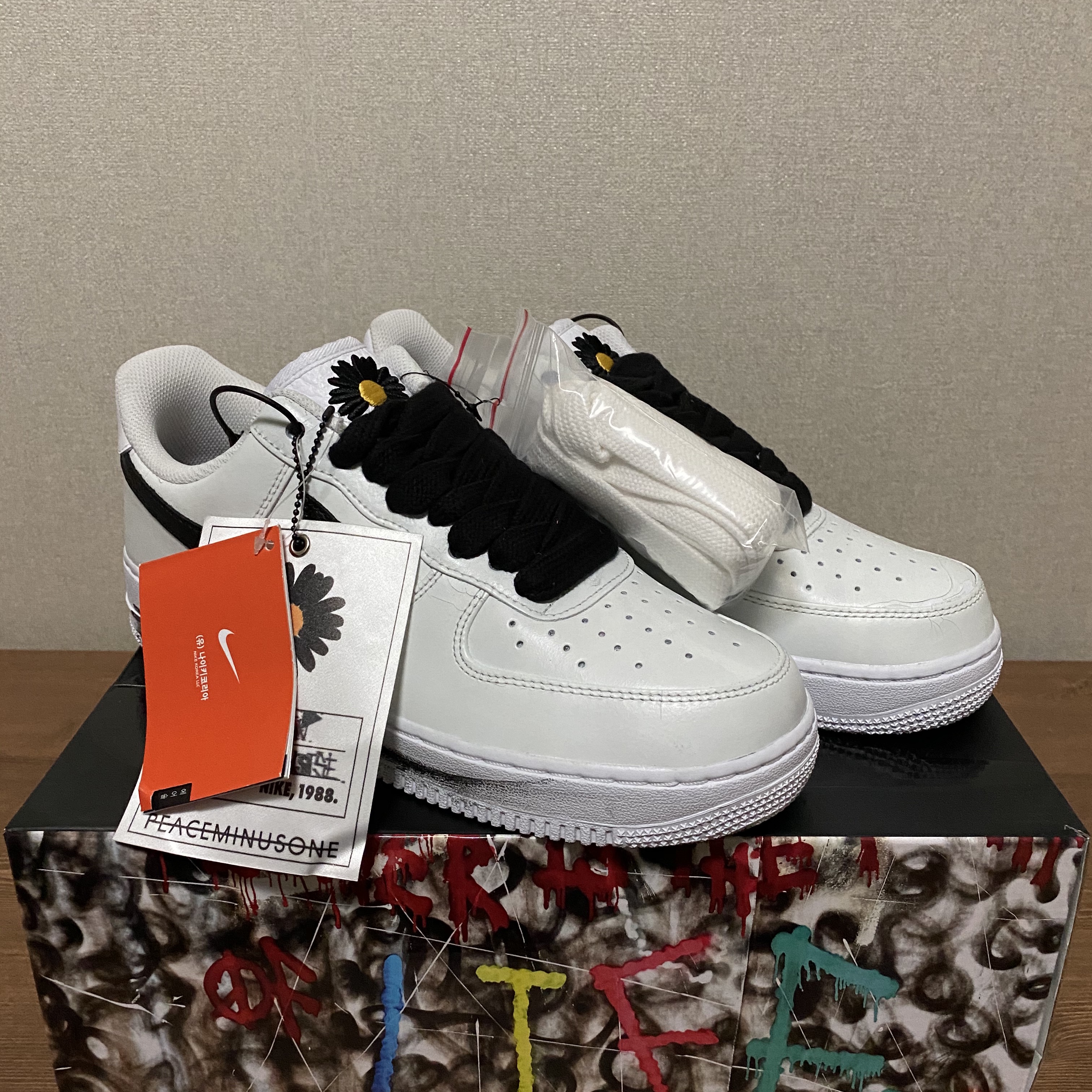 Nike x Peaceminusone Air Force 1 Low Para-Noise 2.0 착용 스타일
