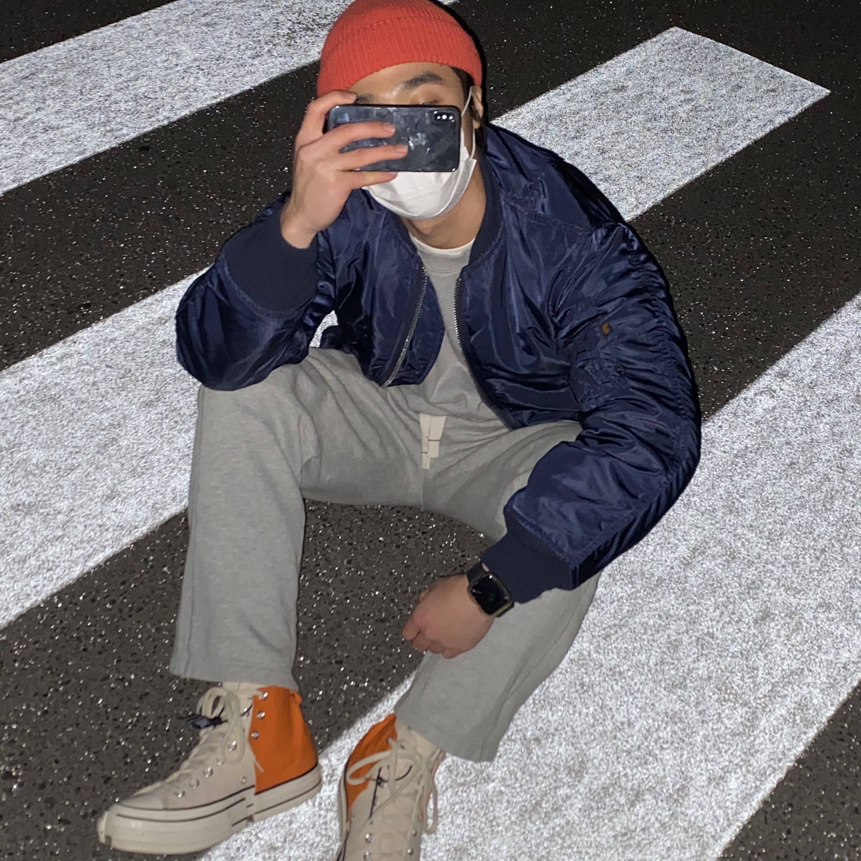 Converse x Feng Chen Wang Chuck 70 2-in-1 Persimmon Orange 착용 스타일