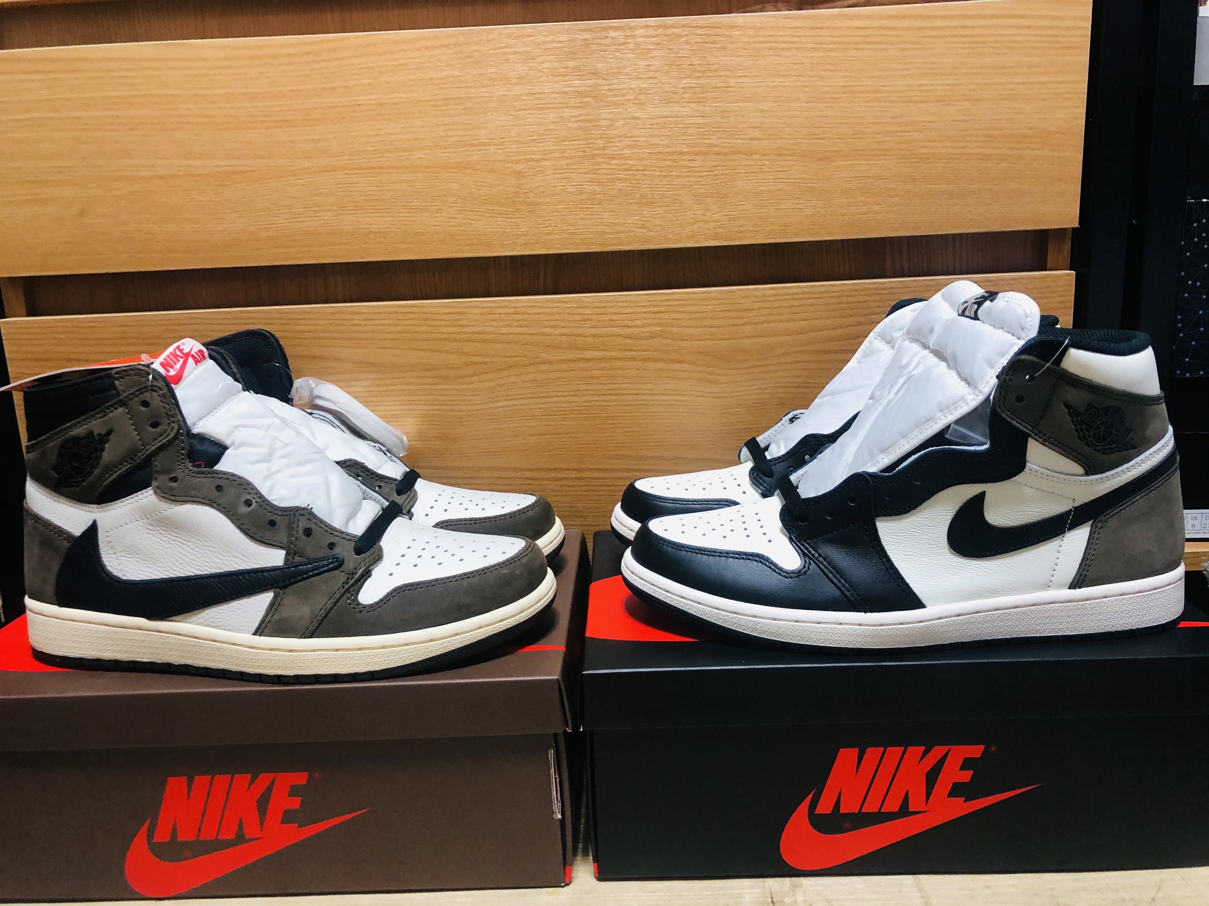 Jordan 1 x Travis Scott Retro High OG SP Mocha, Jordan 1 Retro High OG Black Mocha 착용 스타일