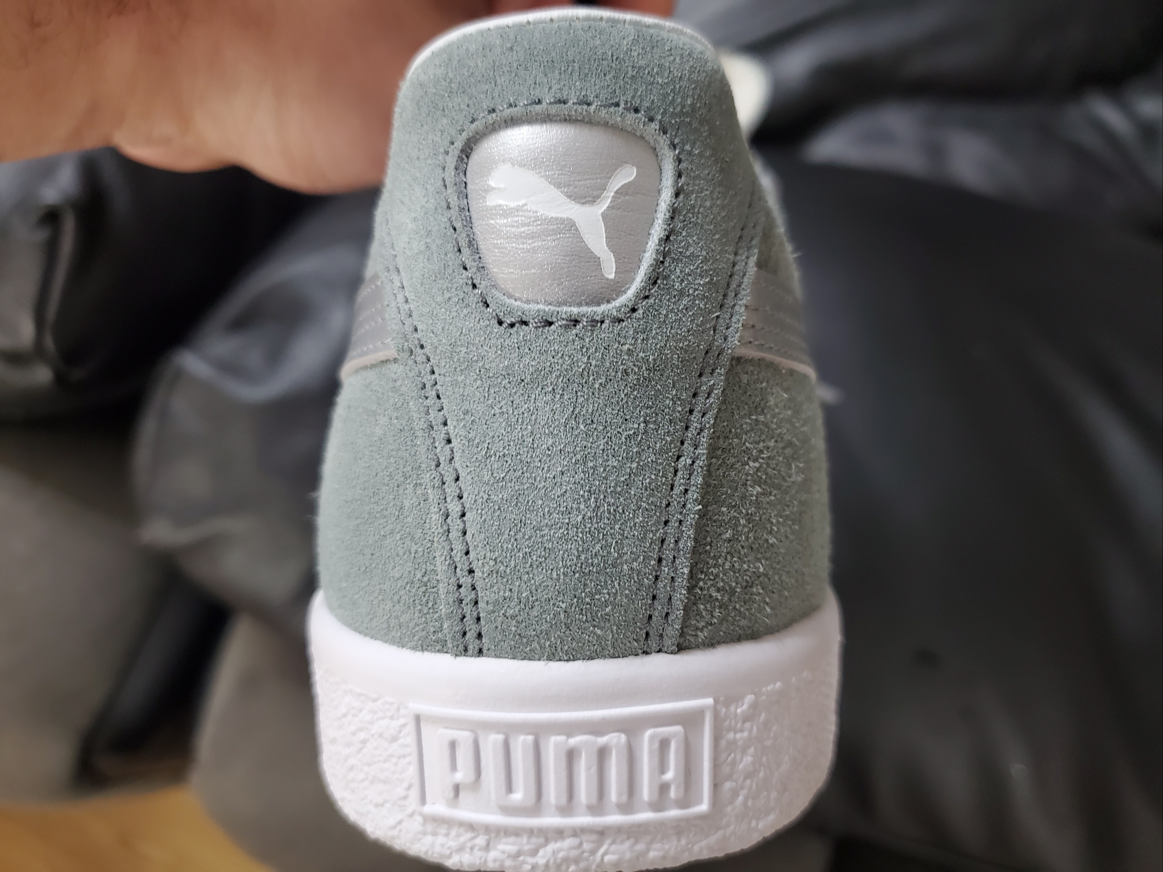 Puma Suede Vintage Made In Japan Quarry Silver 착용 스타일 - 4