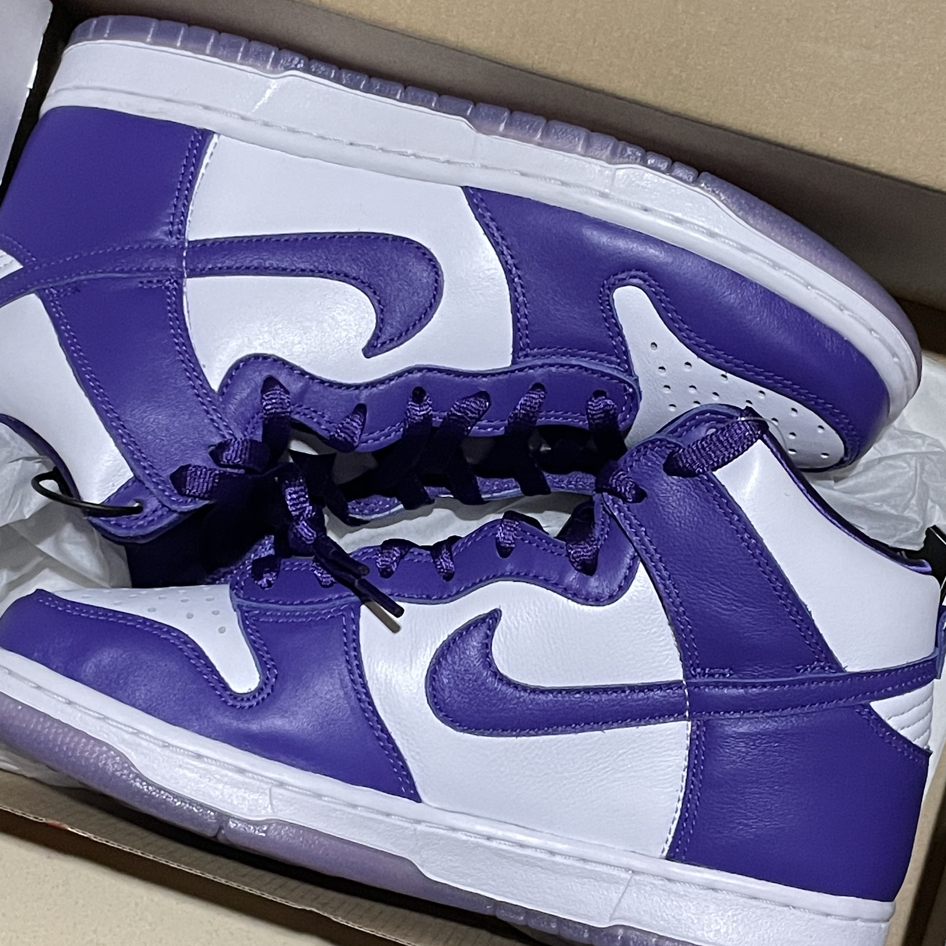 (W) Nike Dunk High SP Varsity Purple 착용 스타일